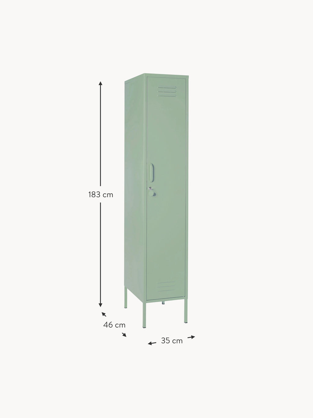 Skinny Small Metal Wardrobe The