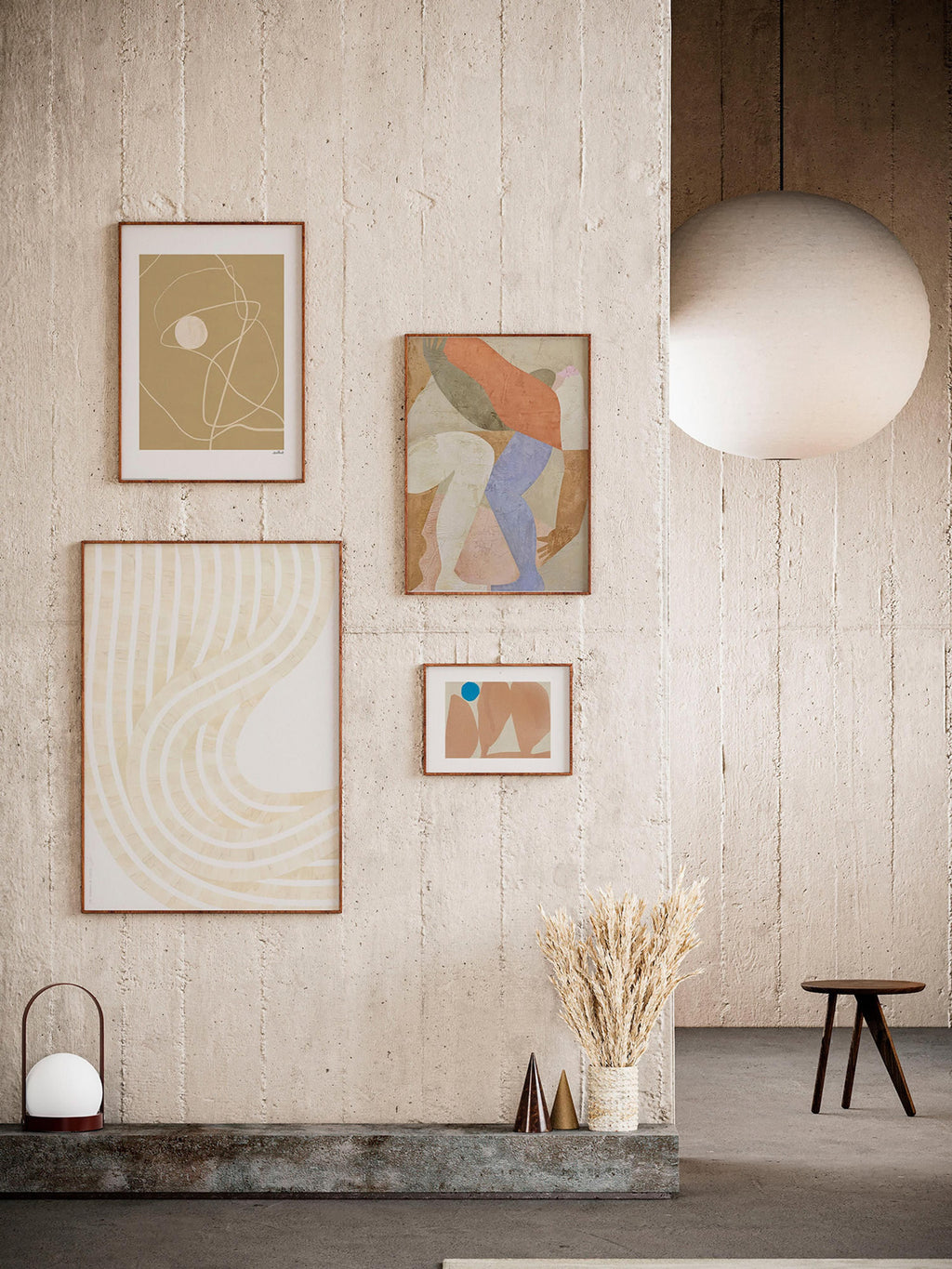 Framed Wall Gallery Artwall No. 13, Set of 4