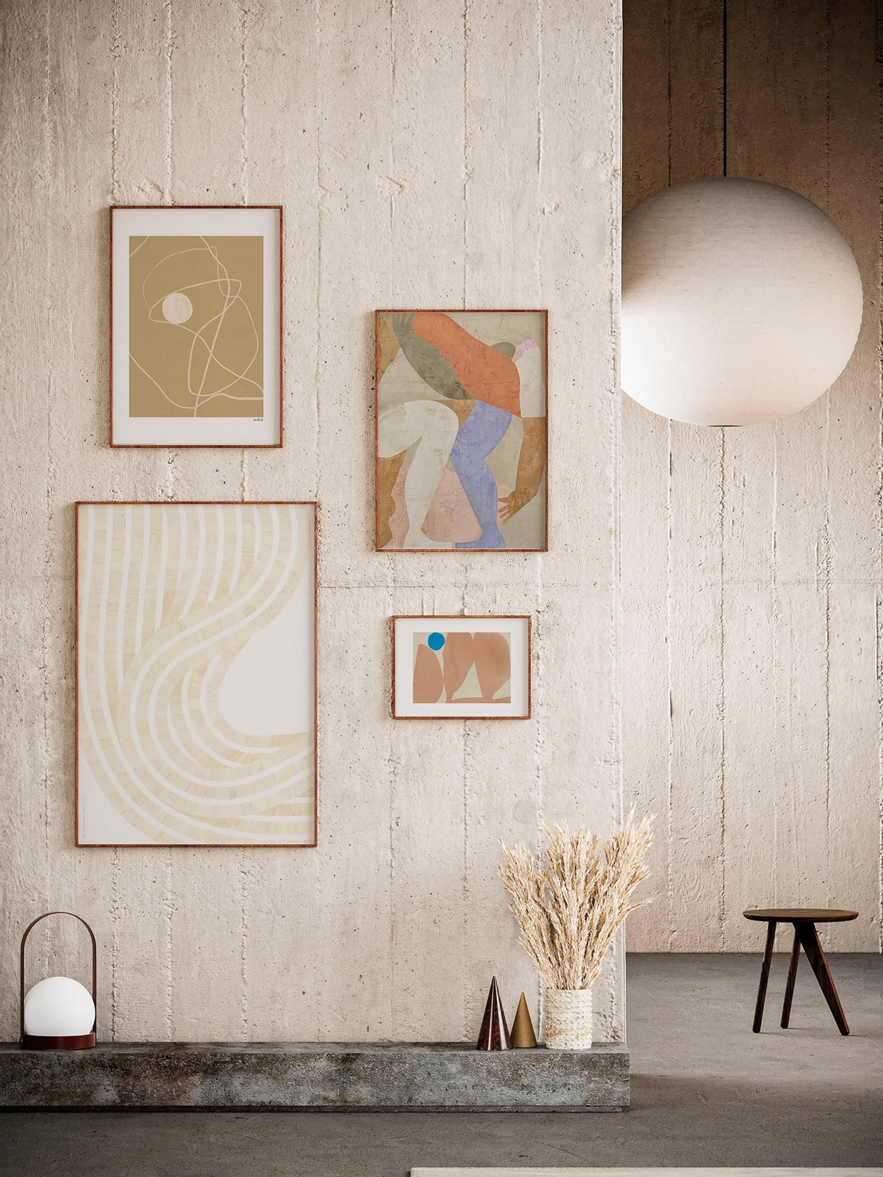 Framed Wall Gallery Artwall No. 13, Set of 4