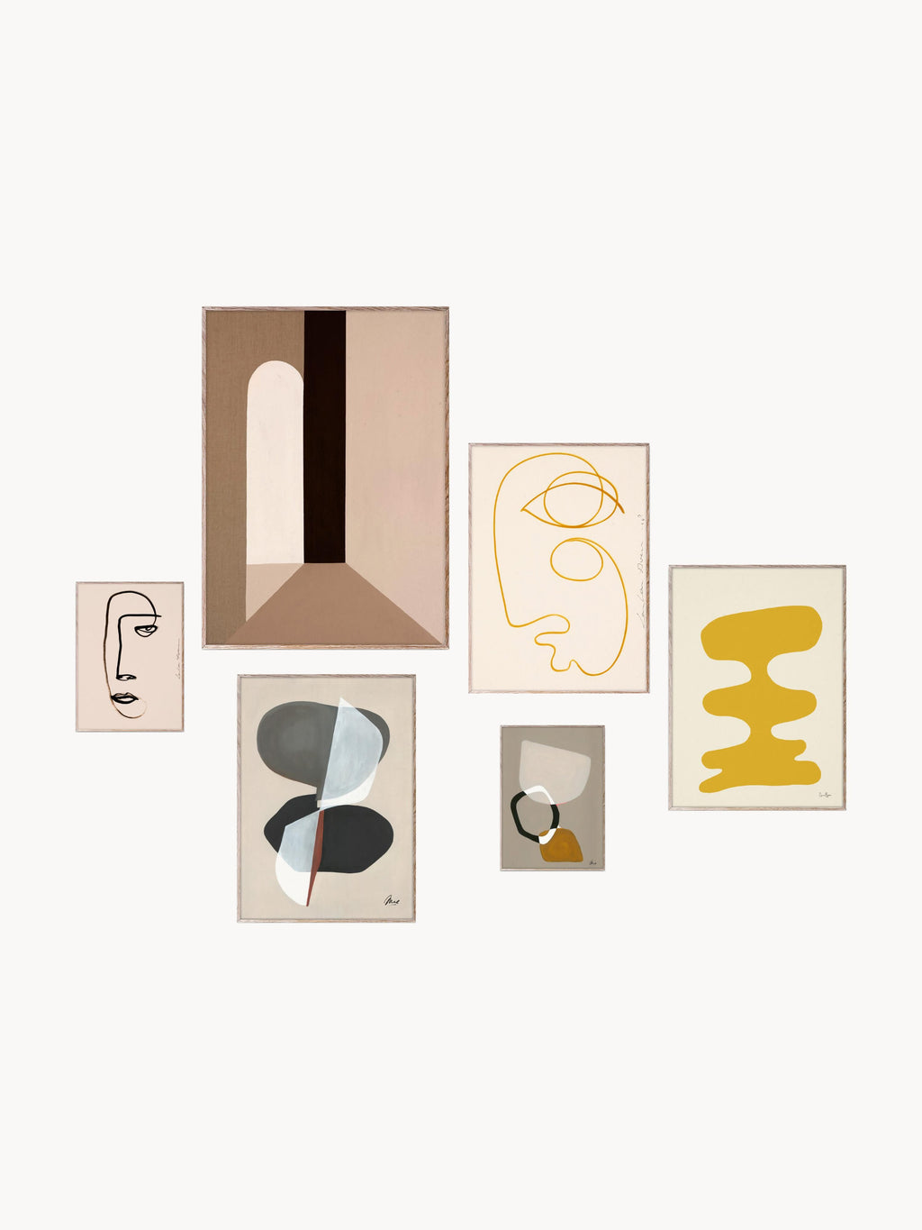 Gallery image 1 - Posters Artwall No. 30 with Frame, Set of 6