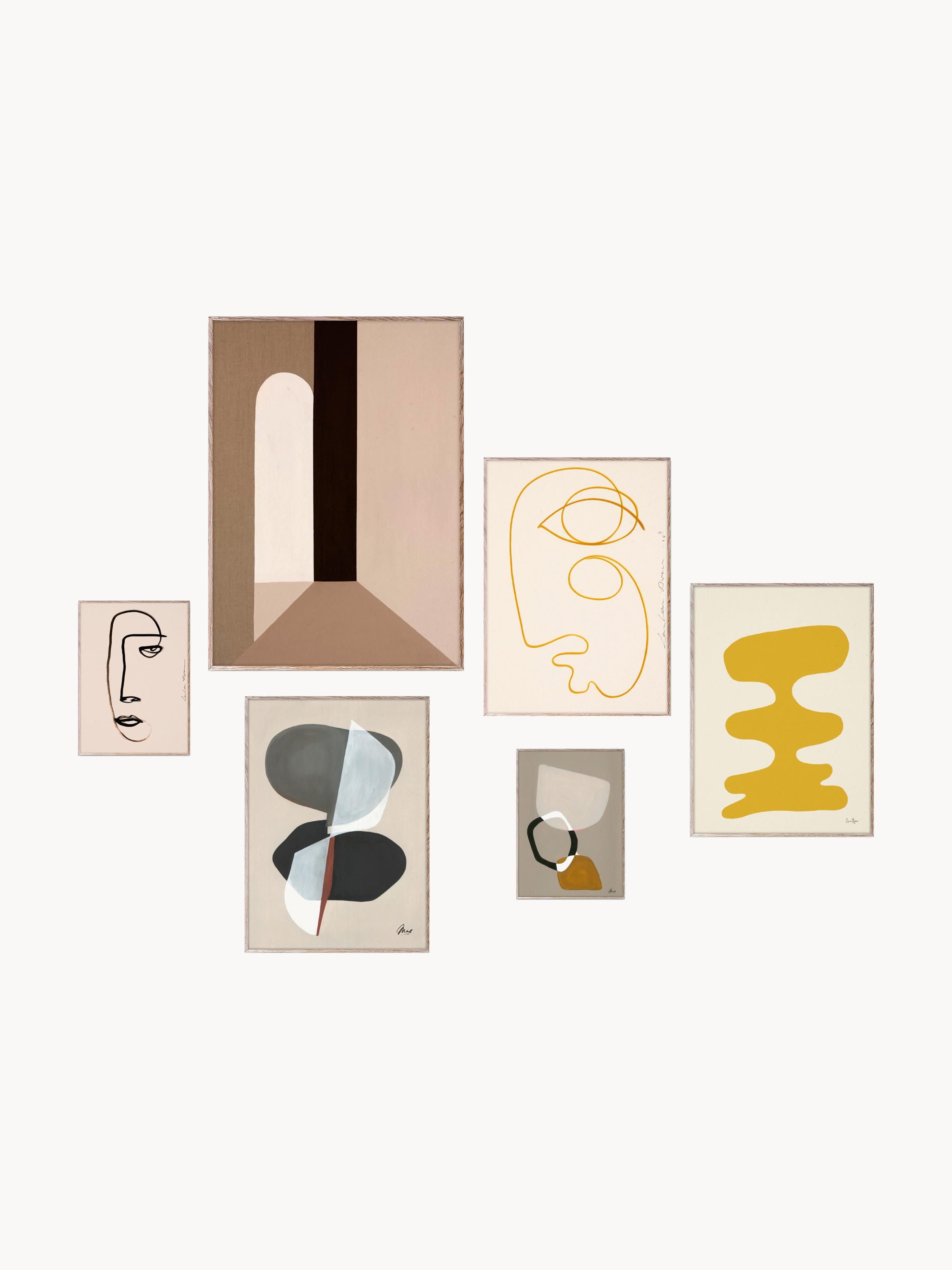 Gallery image 1 - Posters Artwall No. 30 with Frame, Set of 6