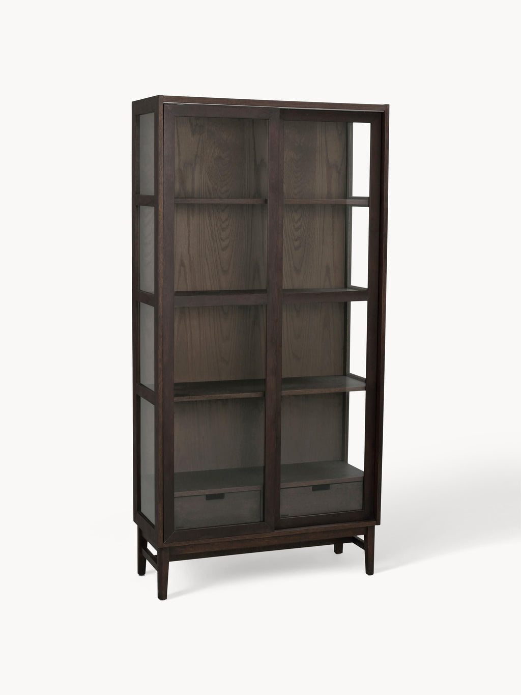 Gallery image 1 - Wooden Display Cabinet Hazelton with Sliding Doors