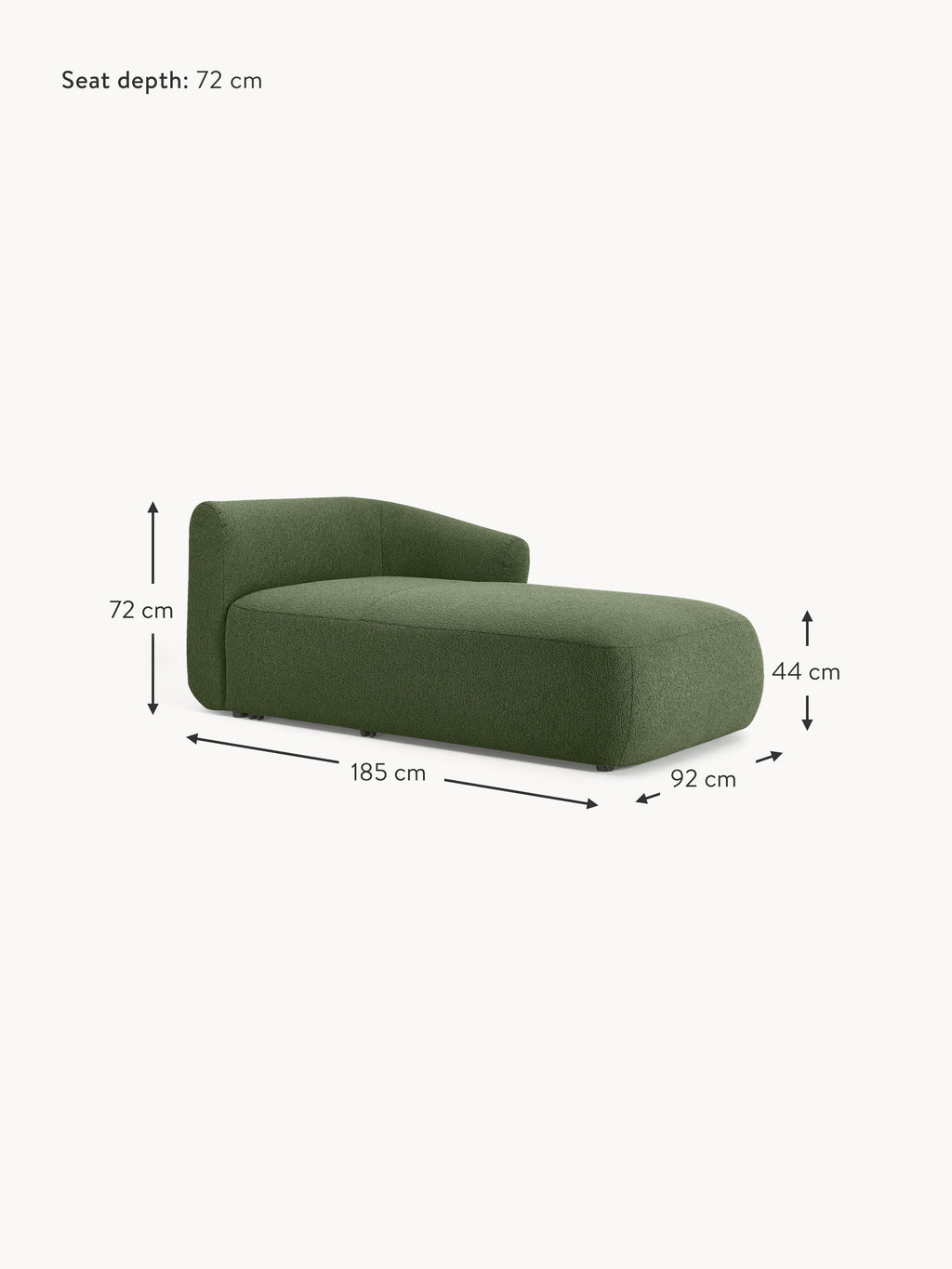 Sofia Bouclé Corner Chaise Module