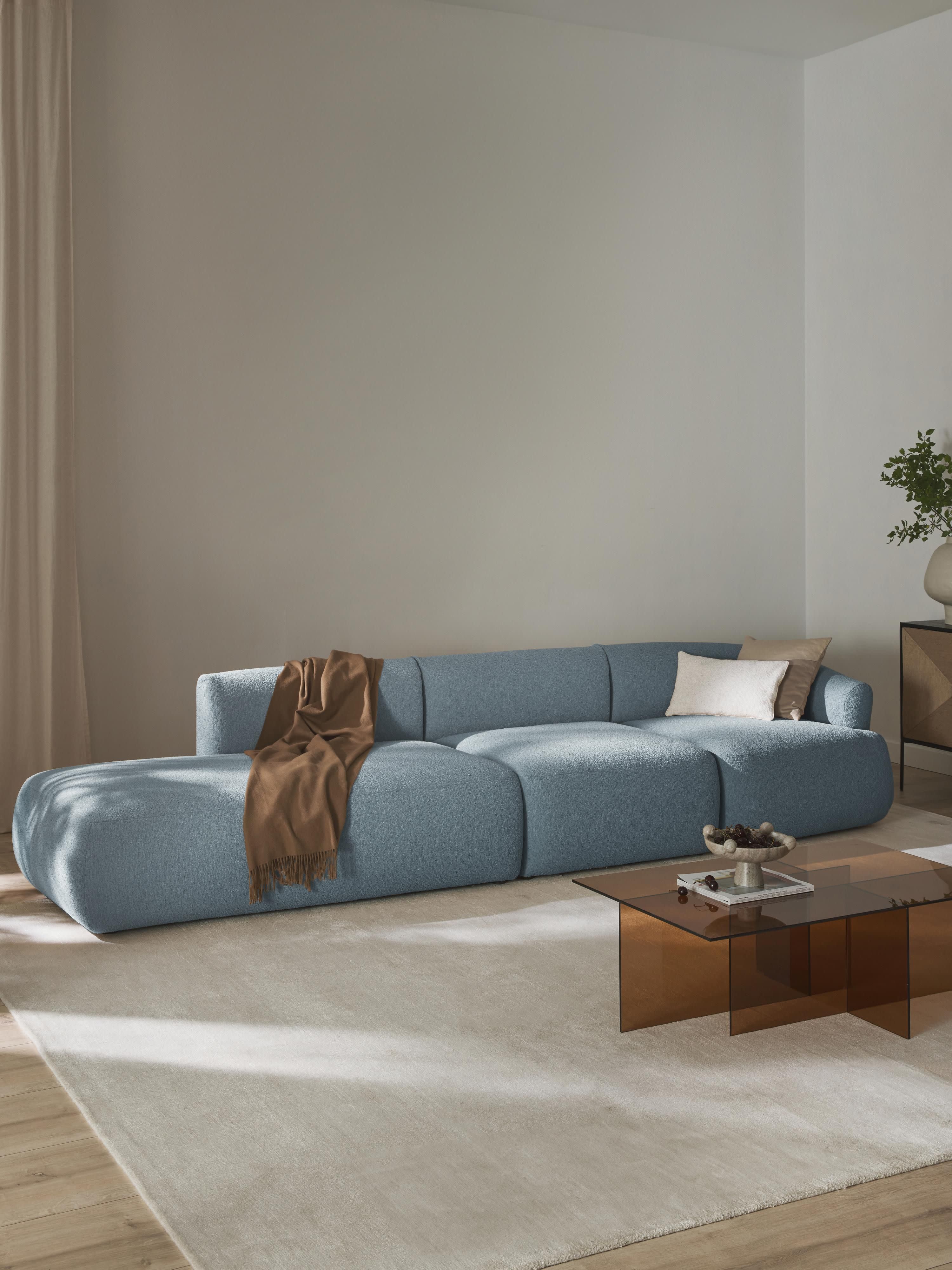 Sofia Modular Bouclé Chaise (4-seater)