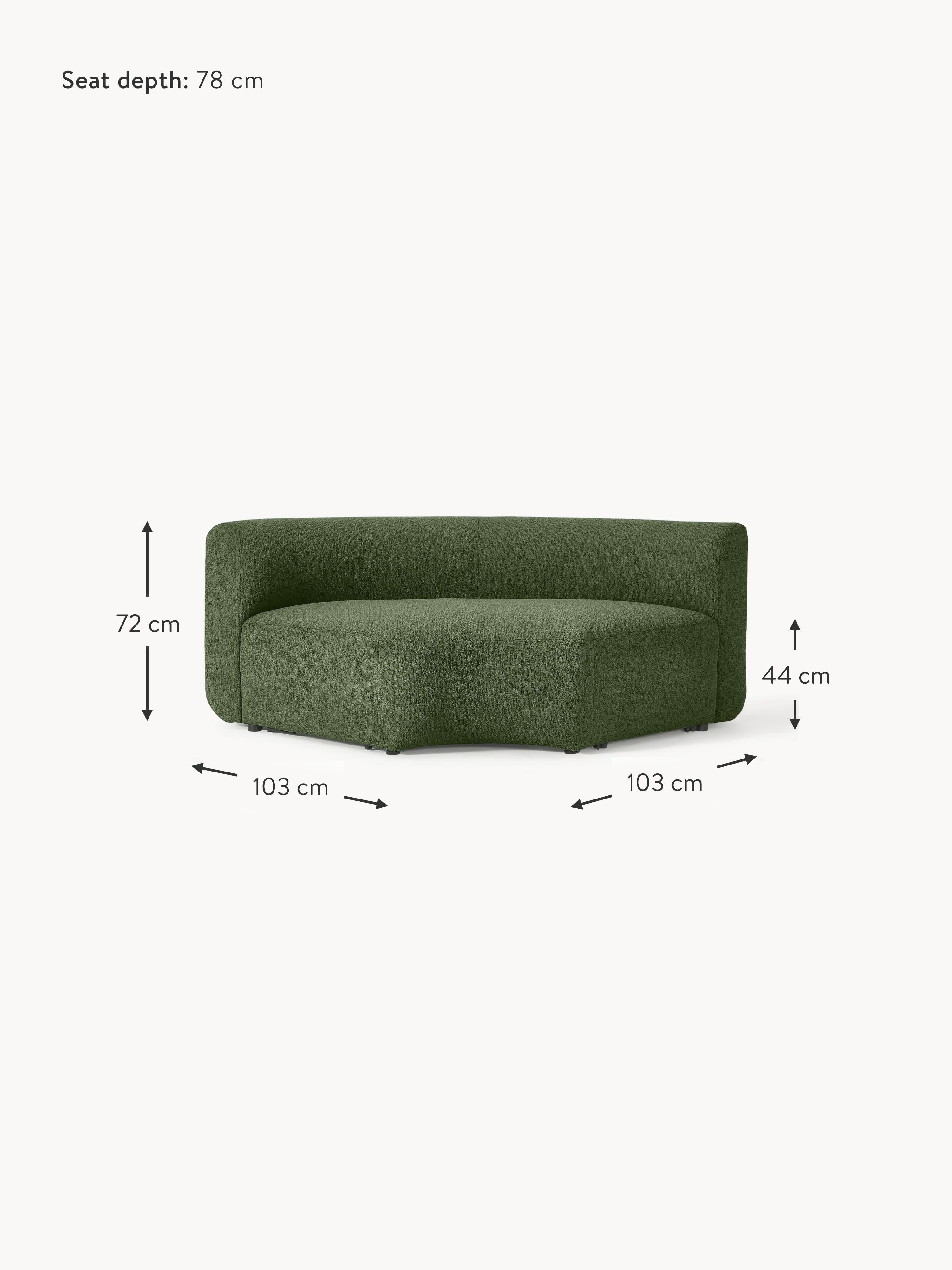 Sofia Round Bouclé Corner Module