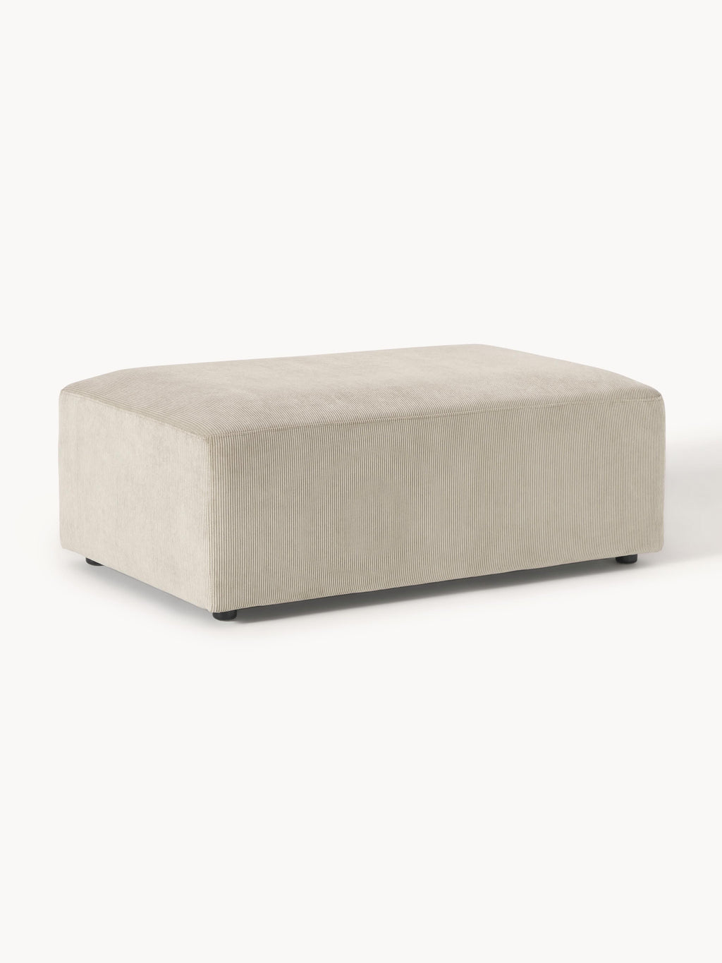 Gallery image 1 - Corduroy XL Ottoman Melva, W 116 x D 72 cm
