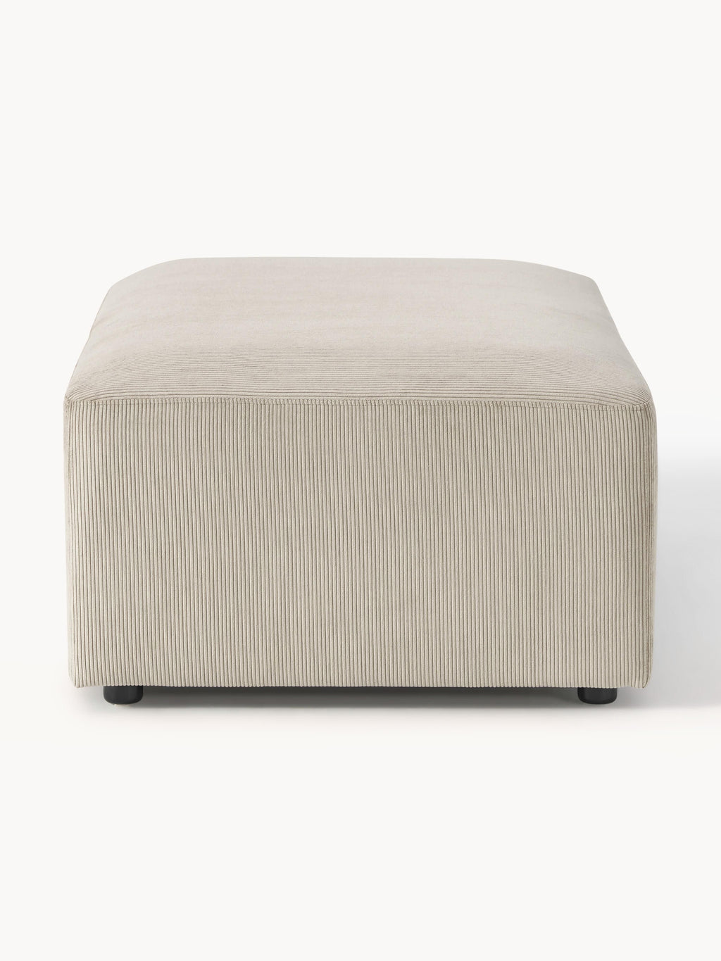 Melva Corduroy XL Ottoman, W 116 x D 72 cm