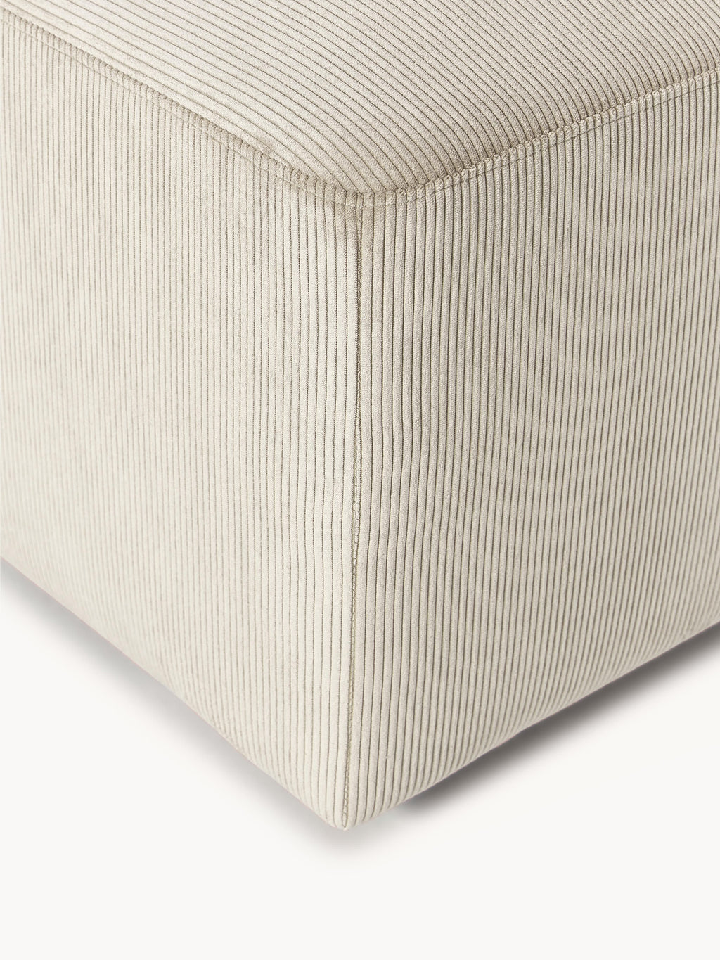 Melva Corduroy XL Ottoman, W 116 x D 72 cm
