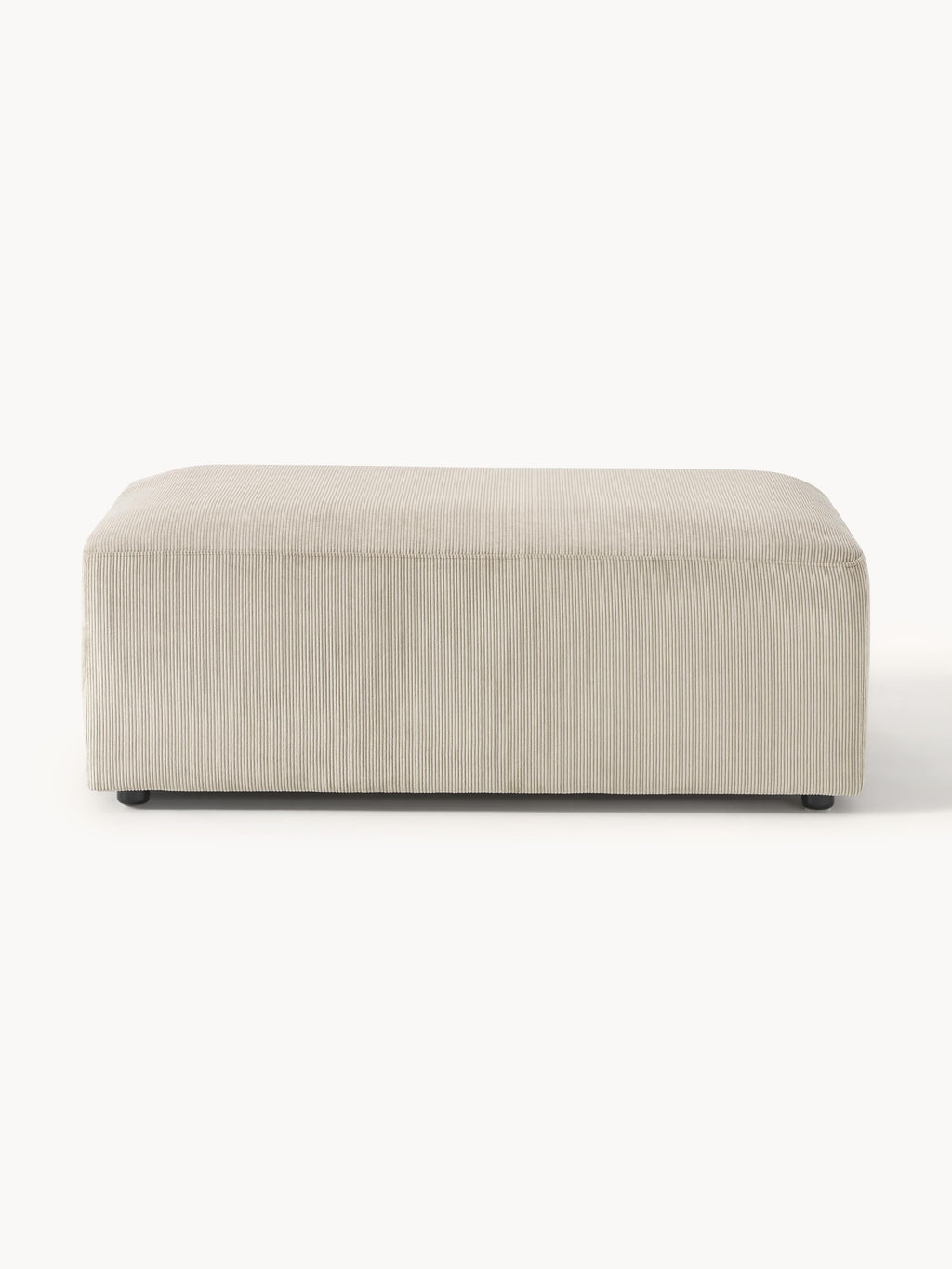 Melva Corduroy XL Ottoman, W 116 x D 72 cm