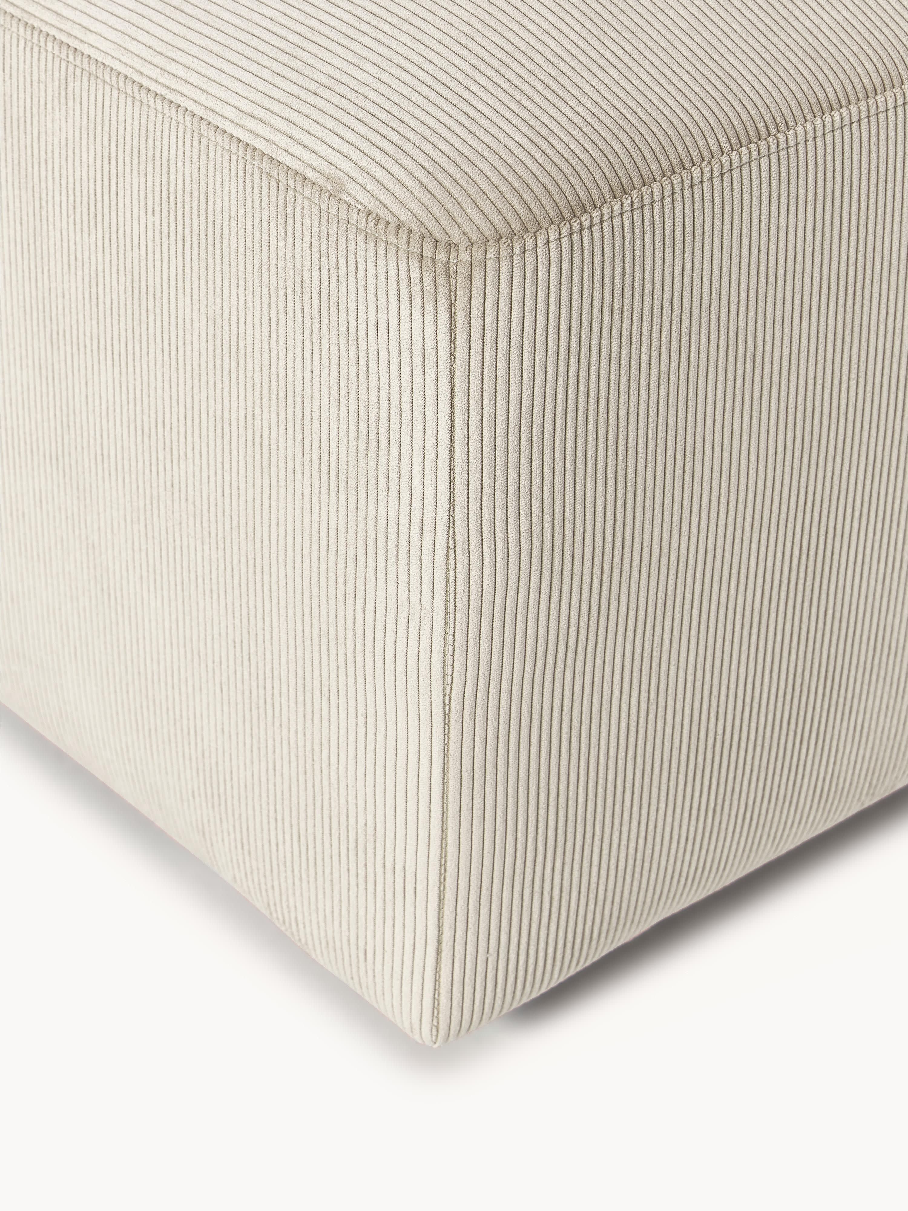 Melva Corduroy XL Ottoman, W 116 x D 72 cm