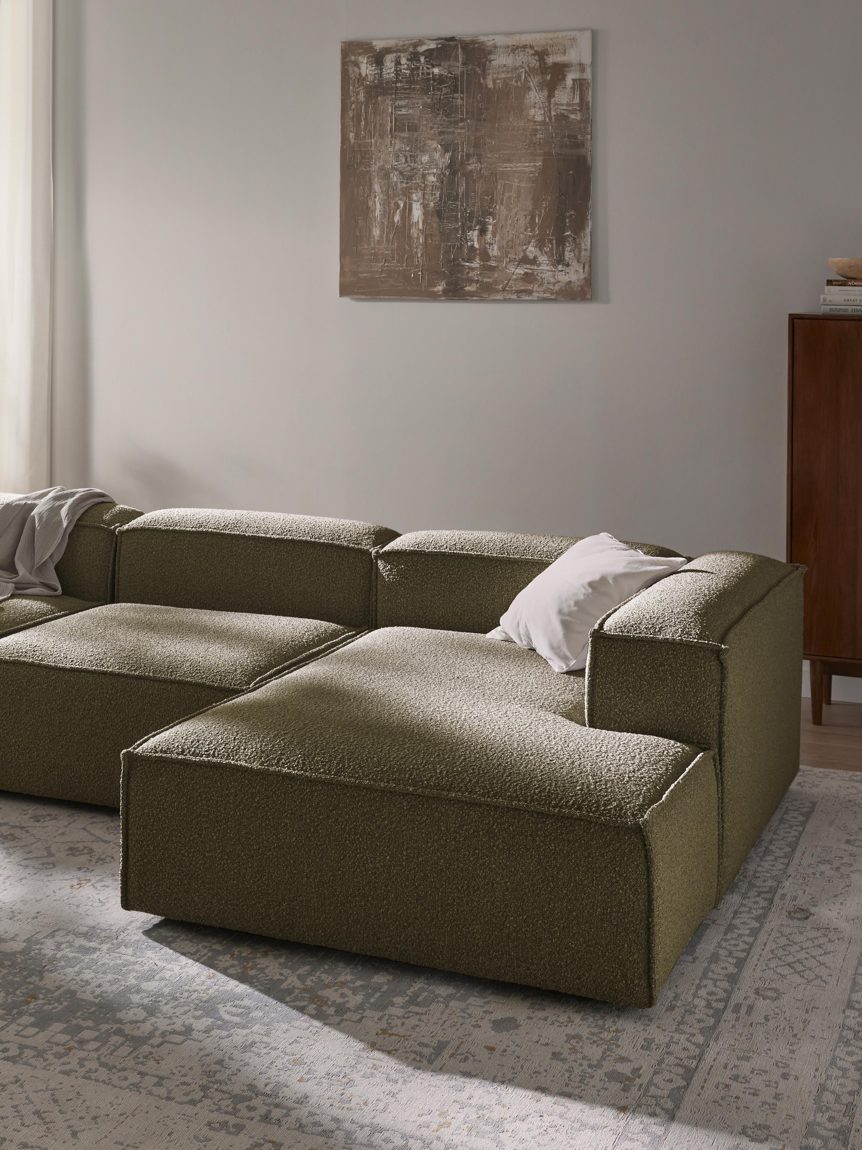 Lennon Bouclé Modular Corner Sofa (4-seater)
