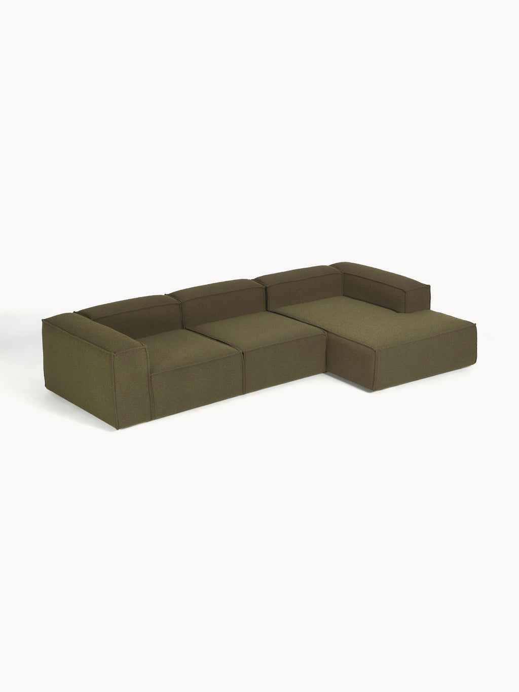 Lennon Bouclé Modular Corner Sofa (4-seater)
