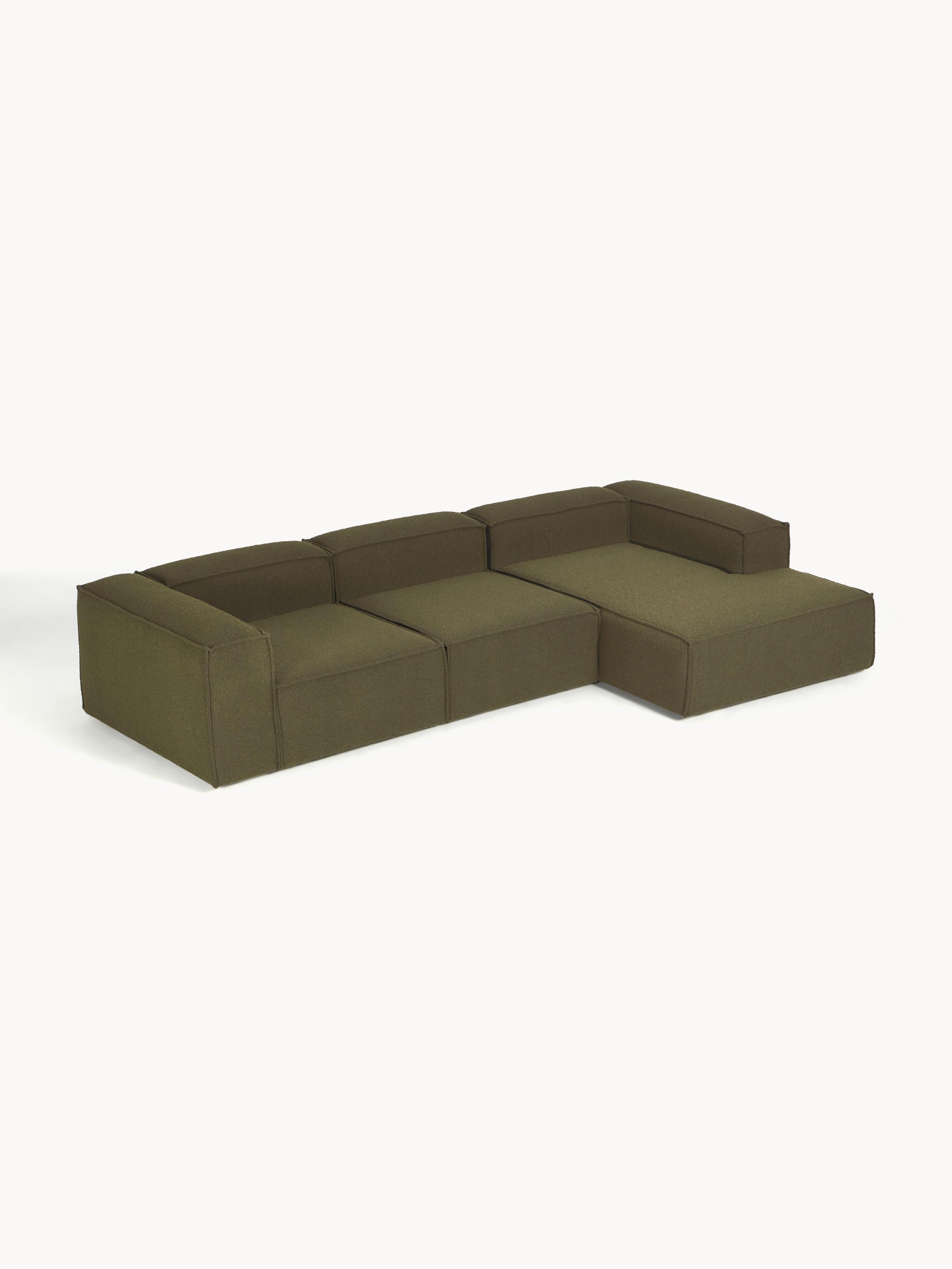 Lennon Bouclé Modular Corner Sofa (4-seater)