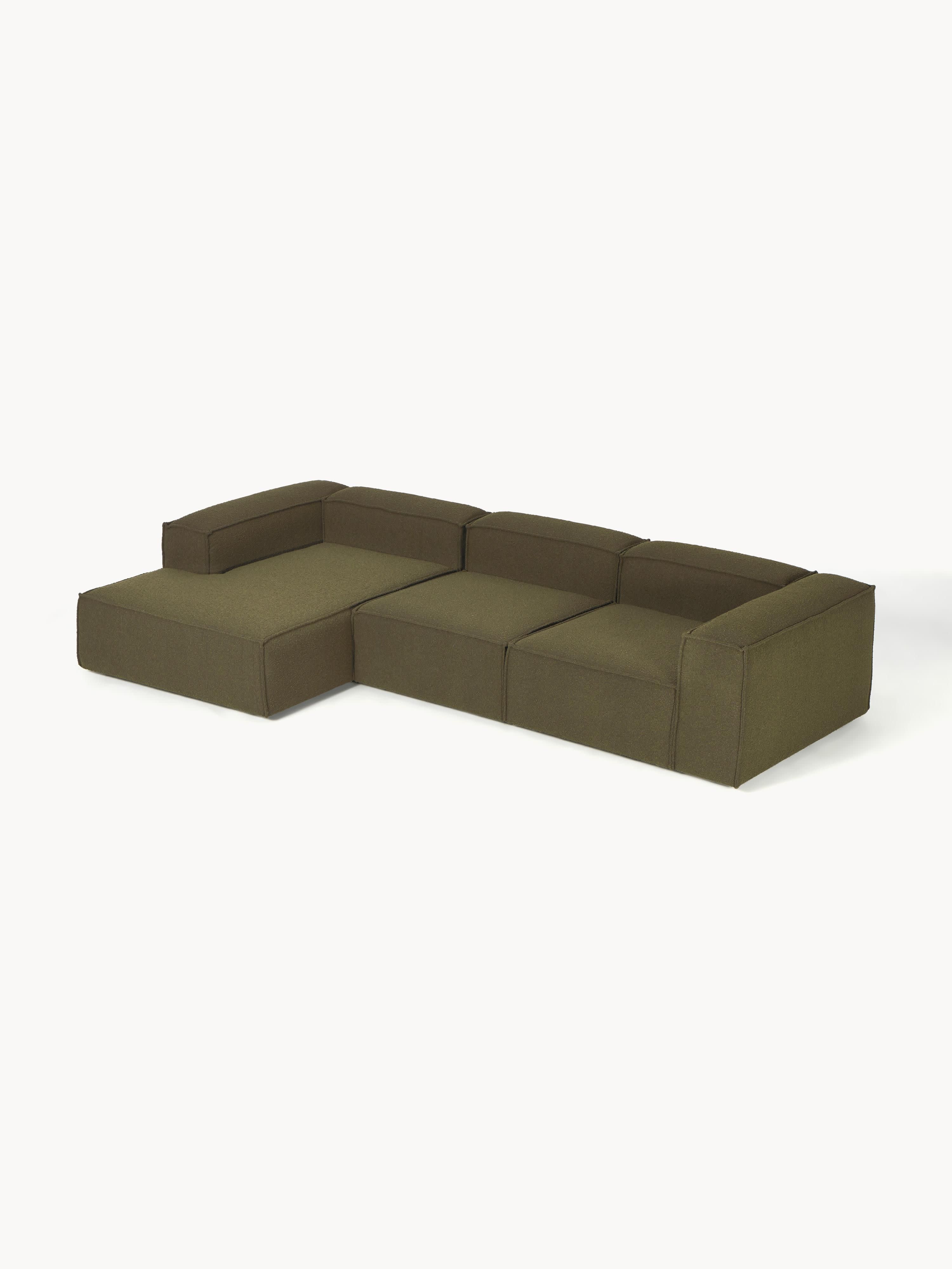 Lennon Bouclé Modular Corner Sofa (4-seater)