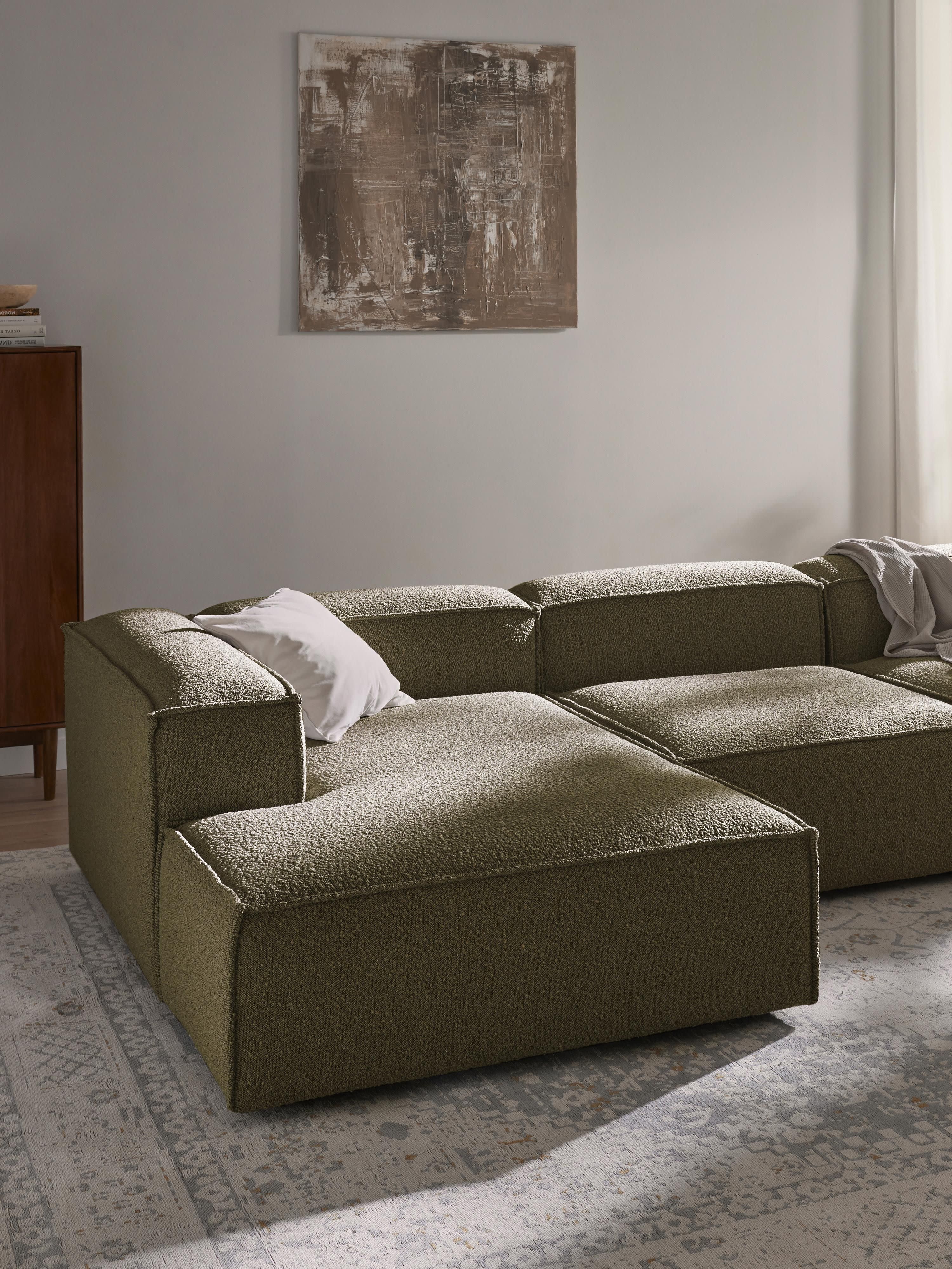 Lennon Bouclé Modular Corner Sofa (4-seater)