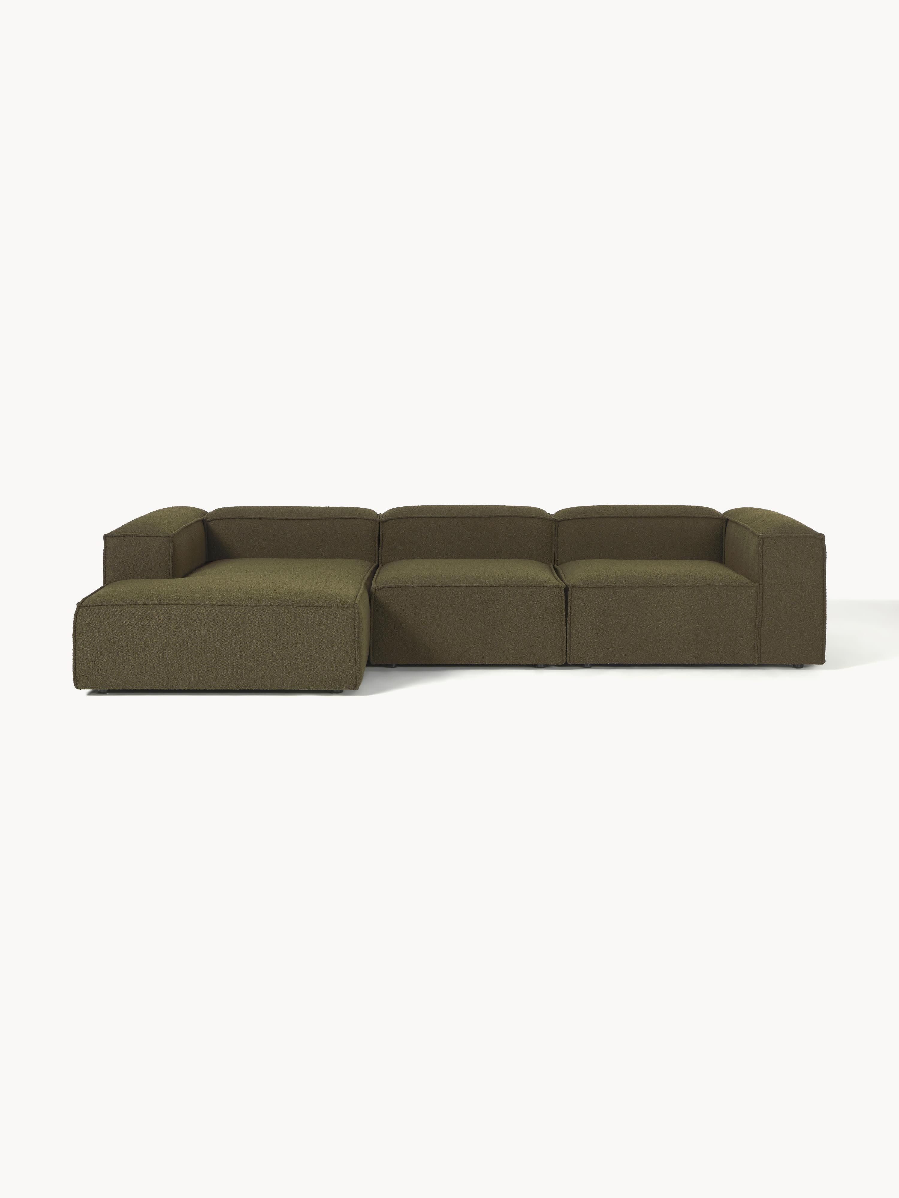 Lennon Bouclé Modular Corner Sofa (4-seater)
