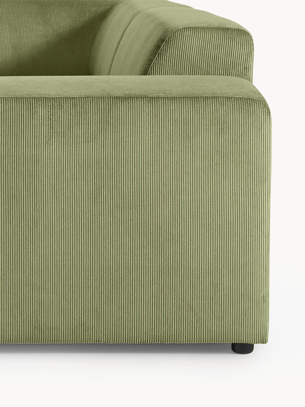 Melva Large Corduroy Corner Sofa (4-seater)