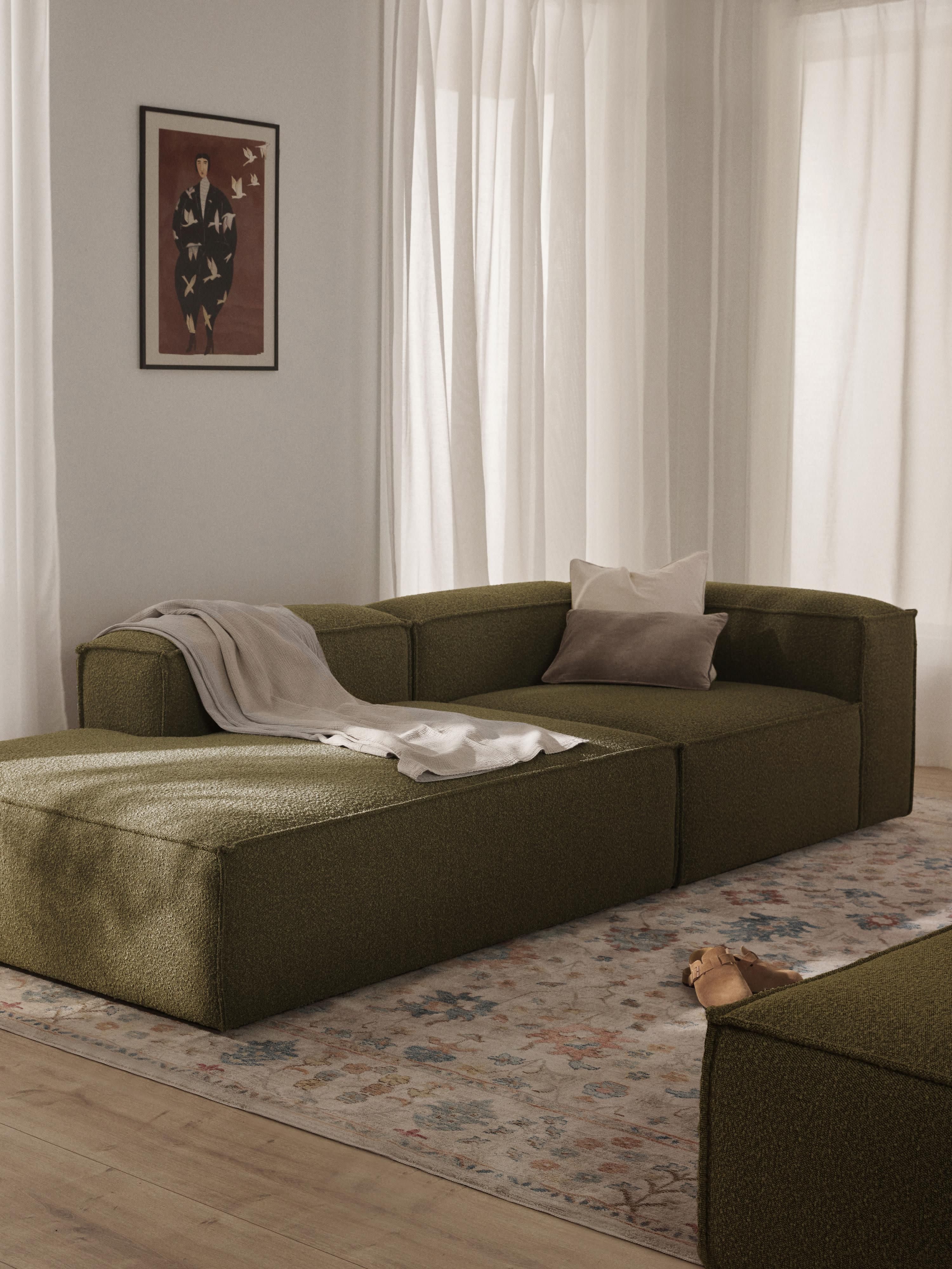 Lennon Bouclé Modular Ottoman