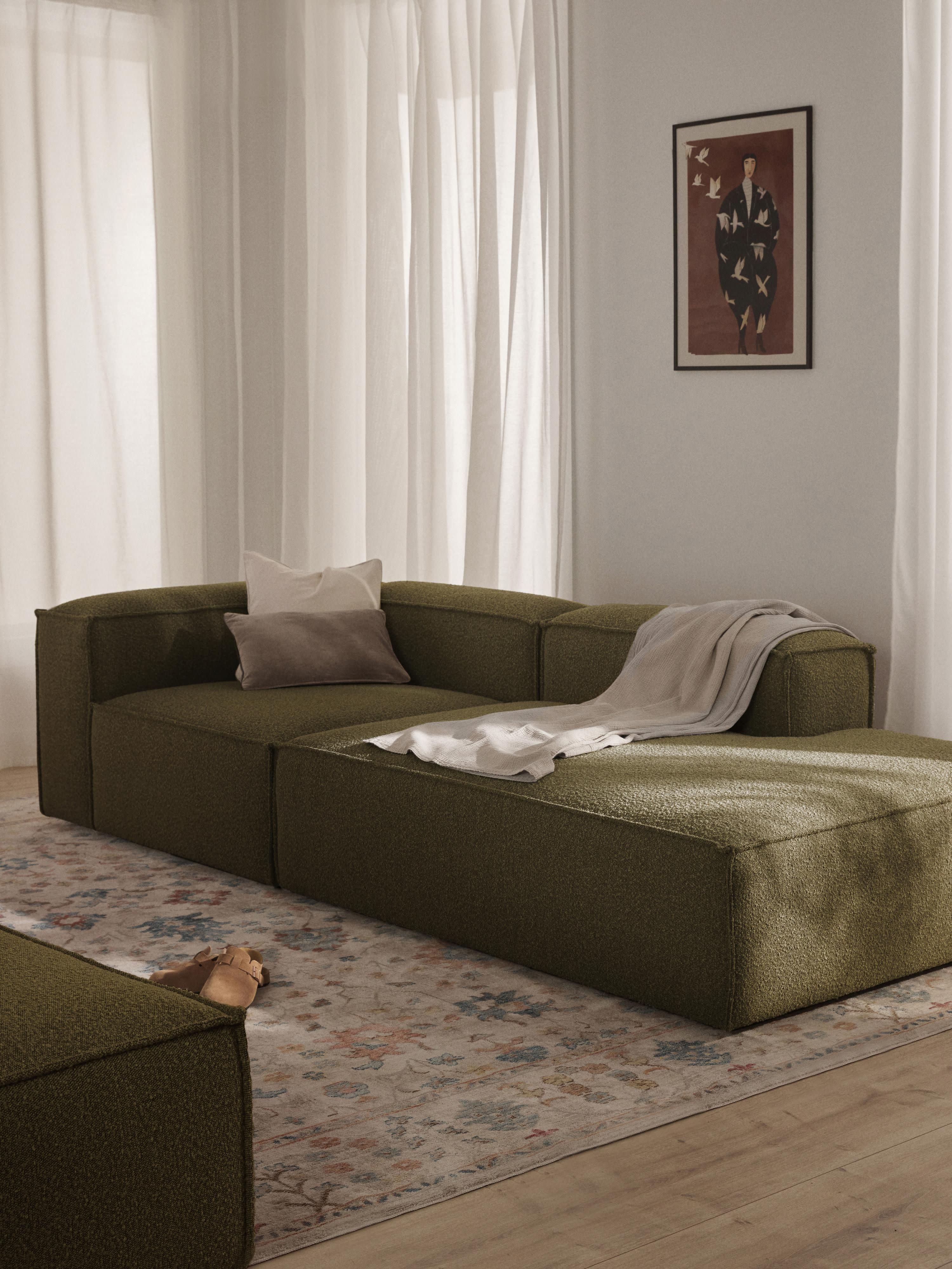 Lennon Bouclé Modular Ottoman
