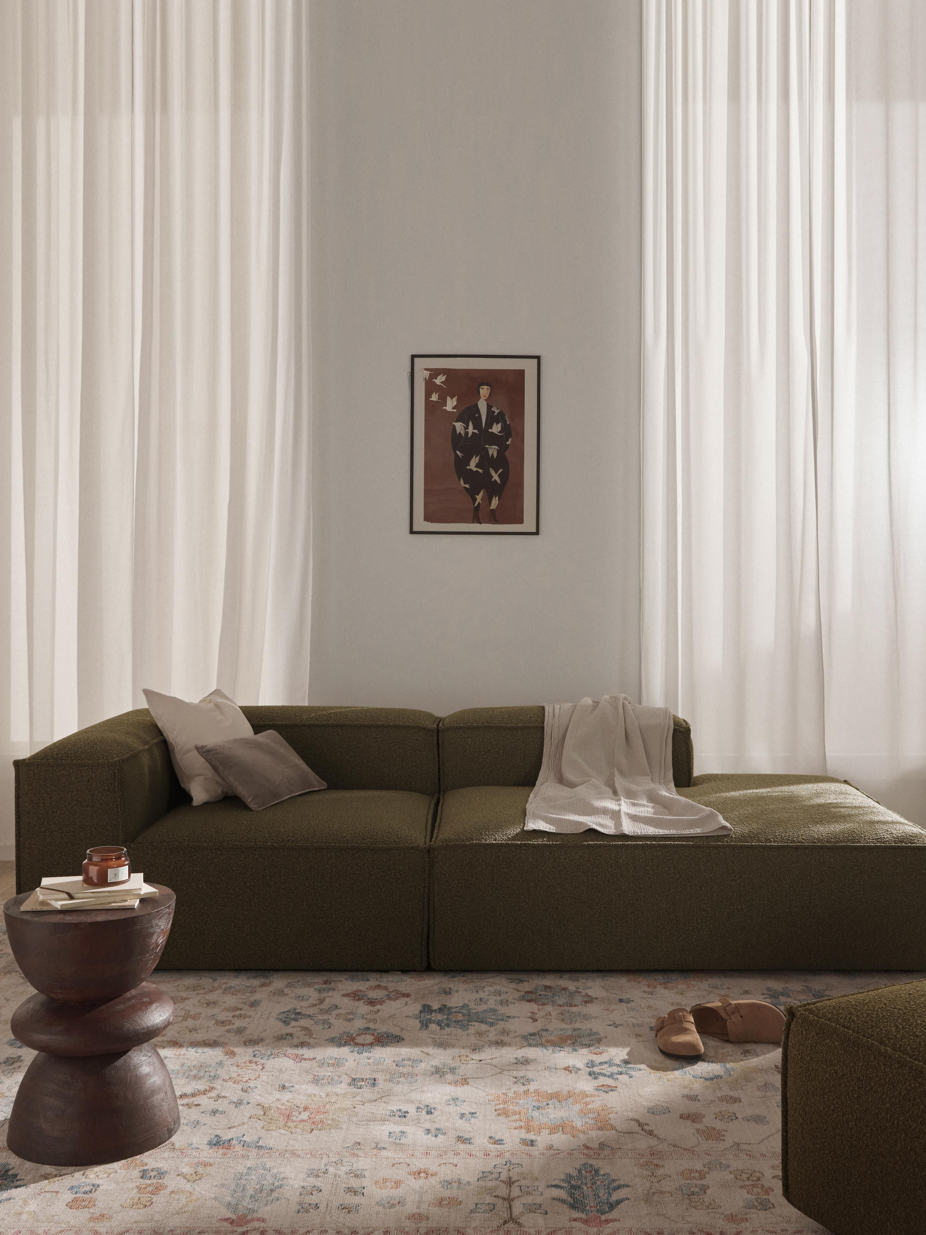 Lennon Bouclé Modular Ottoman