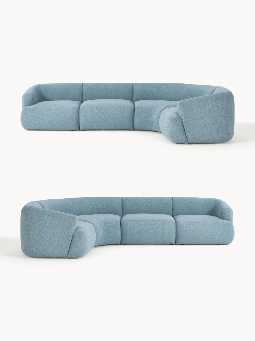 Sofia Modular Bouclé Corner Sofa (4-seater)