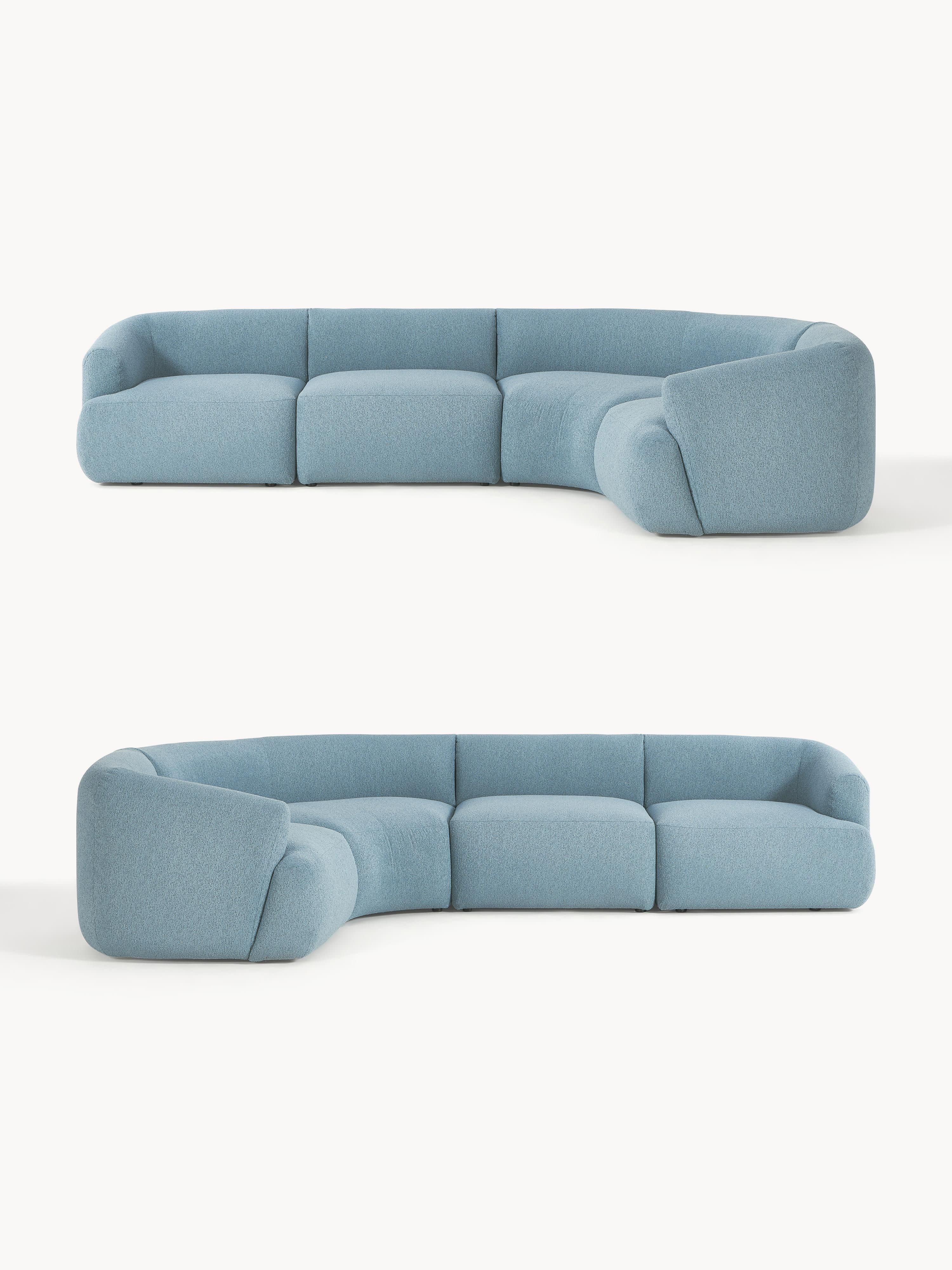 Sofia Modular Bouclé Corner Sofa (4-seater)