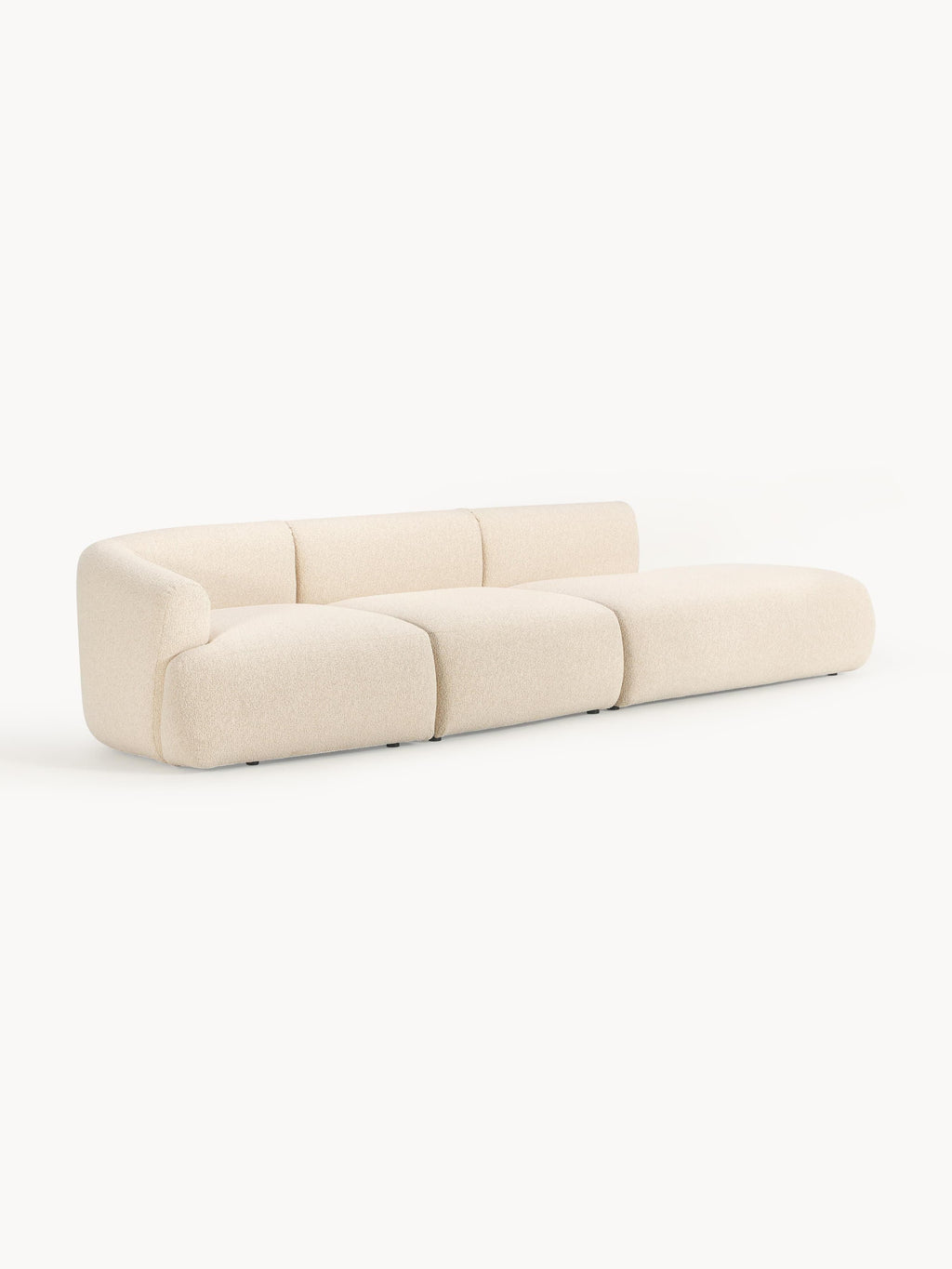 Sofia Modular Bouclé Chaise (4-seater)