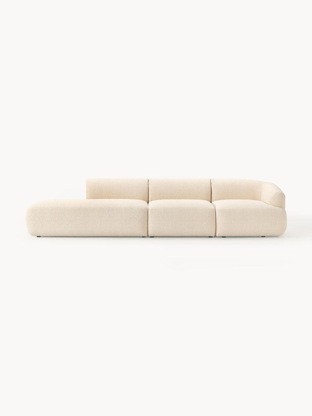 Sofia Modular Bouclé Chaise (4-seater)