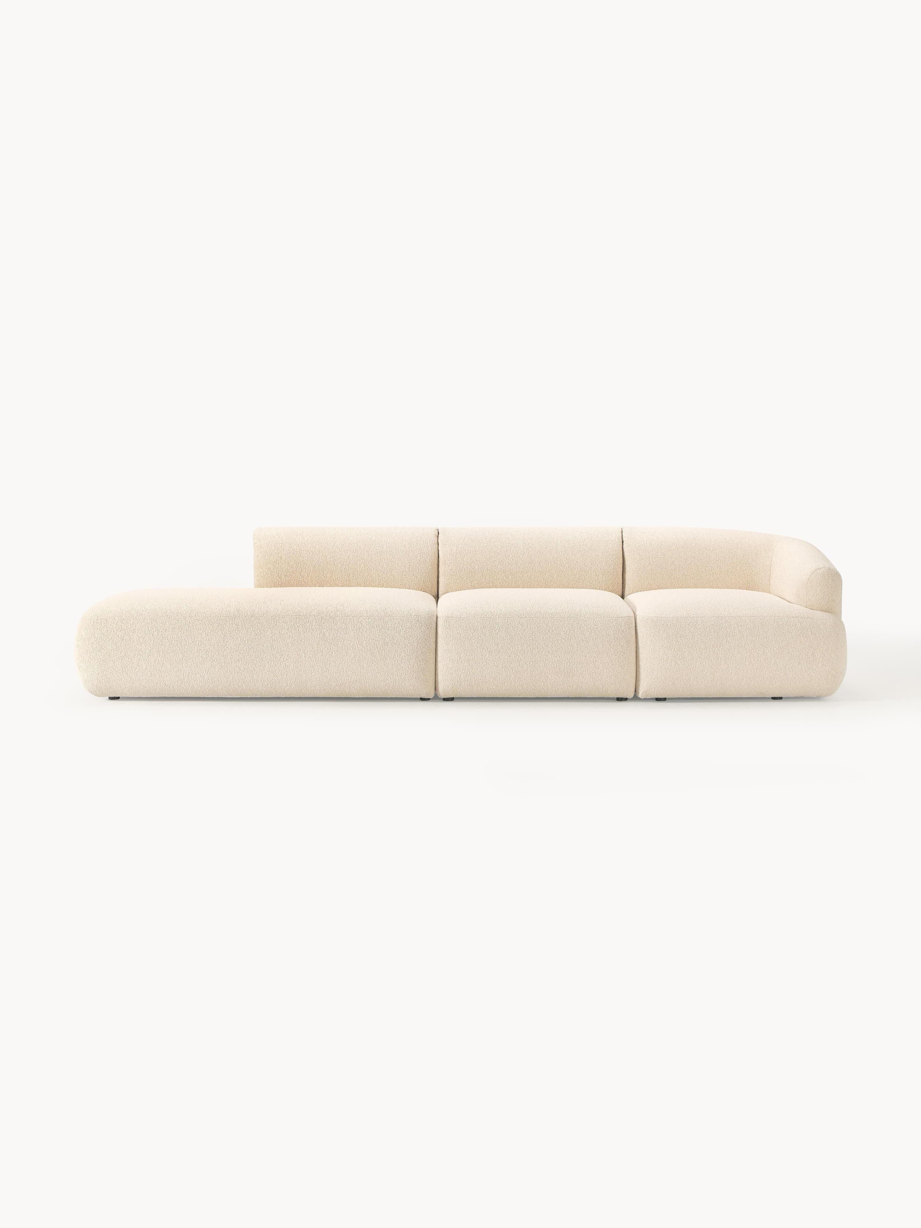 Sofia Modular Bouclé Chaise (4-seater)