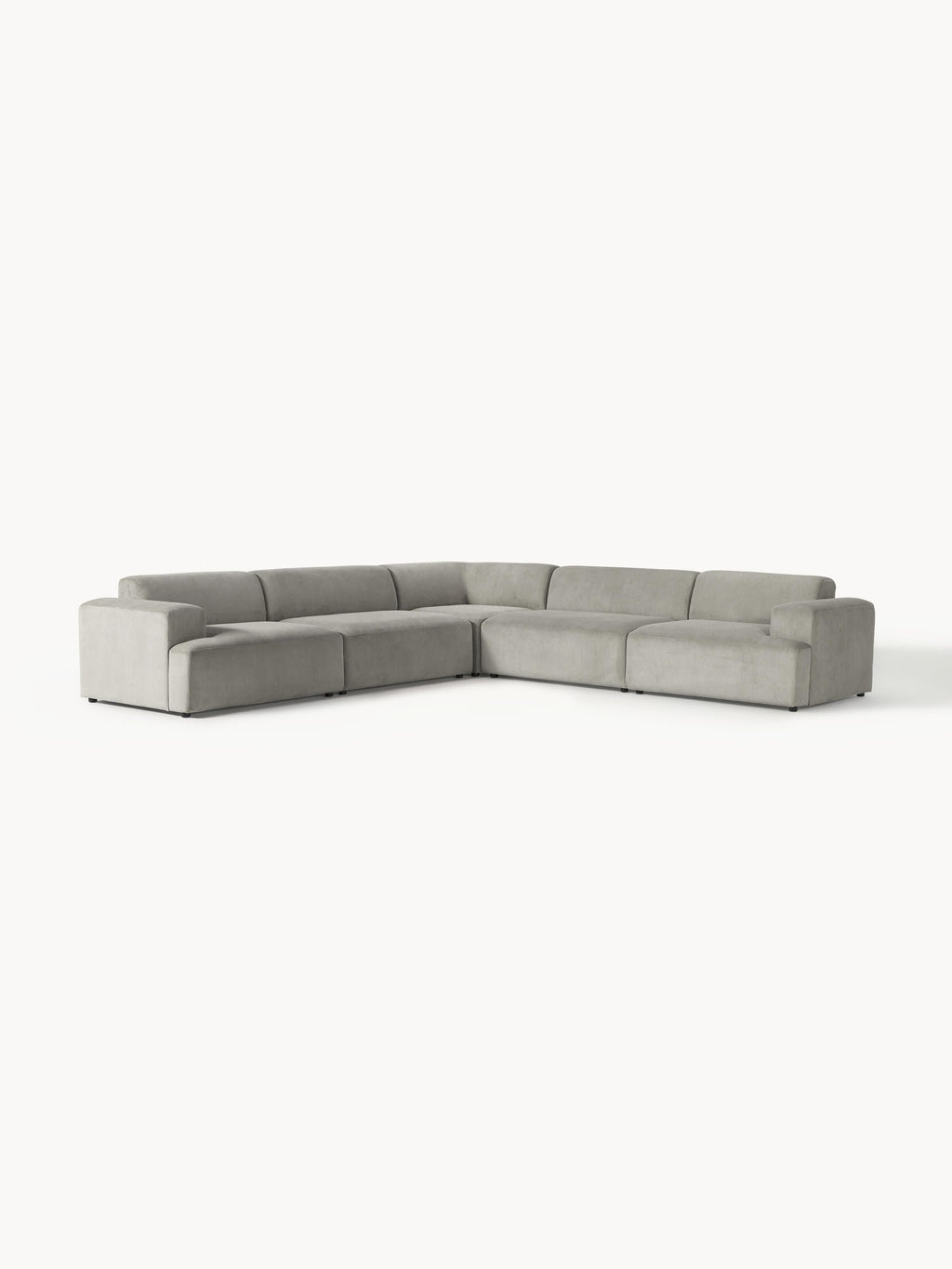 Melva Corduroy Corner Sofa (4-seater)