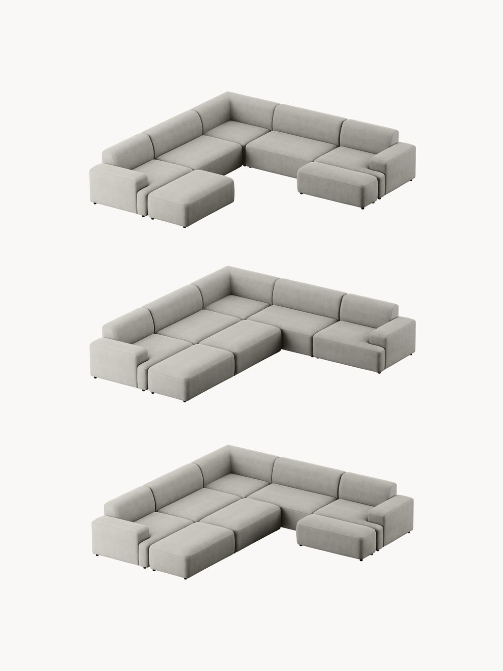 Melva Corduroy Corner Sofa (4-seater)