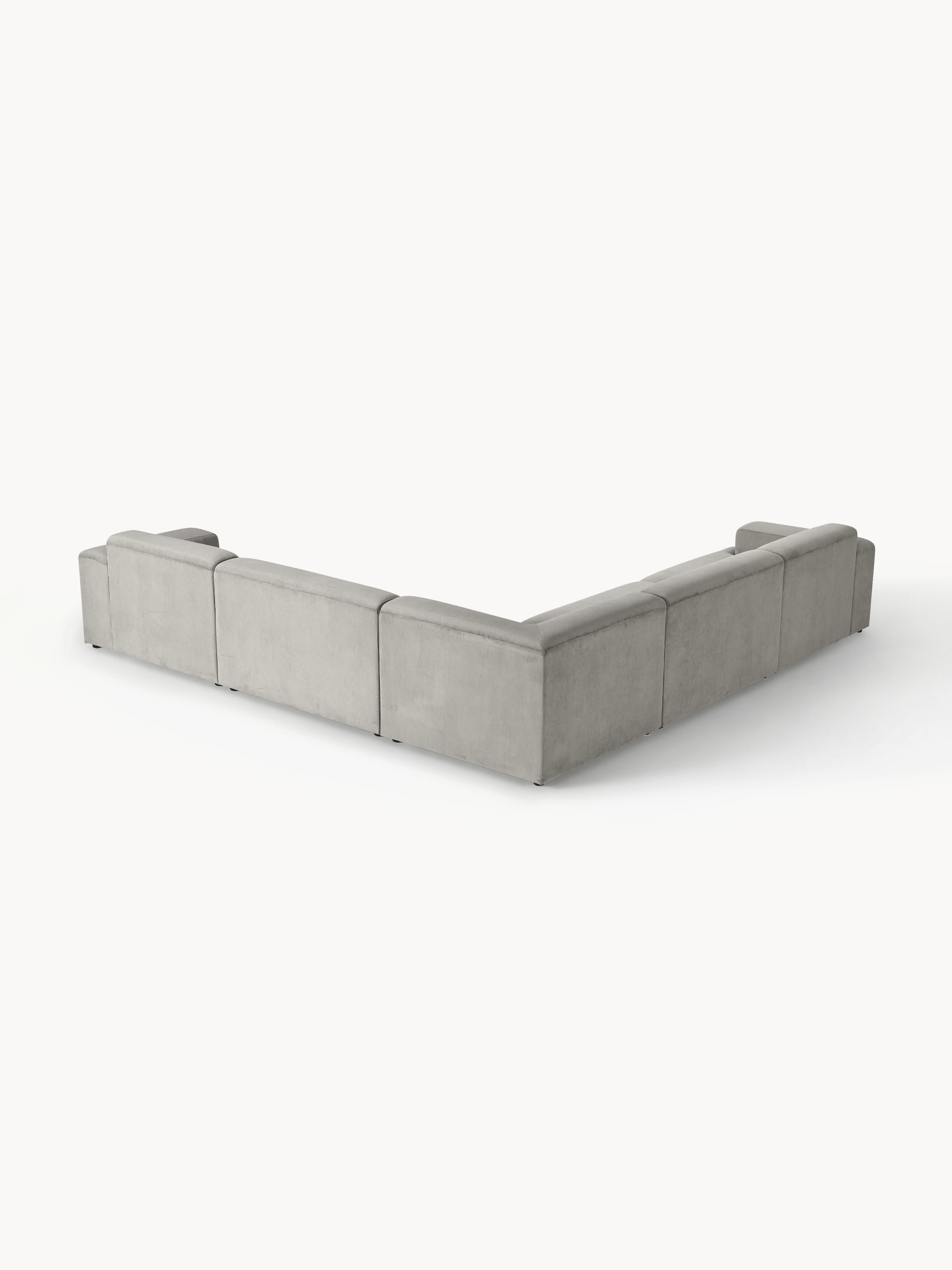 Melva Corduroy Corner Sofa (4-seater)