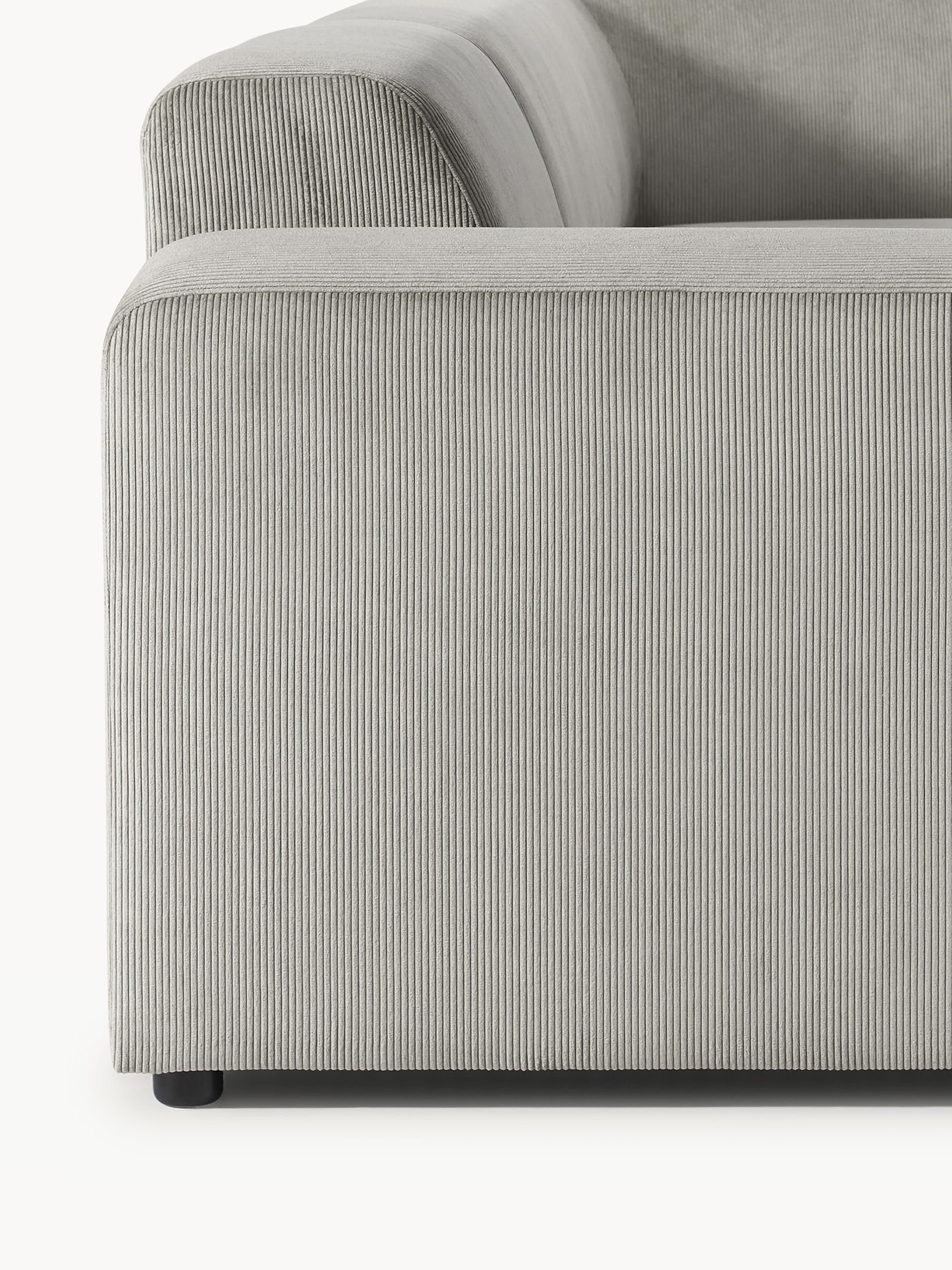 Melva Corduroy Corner Sofa (4-seater)