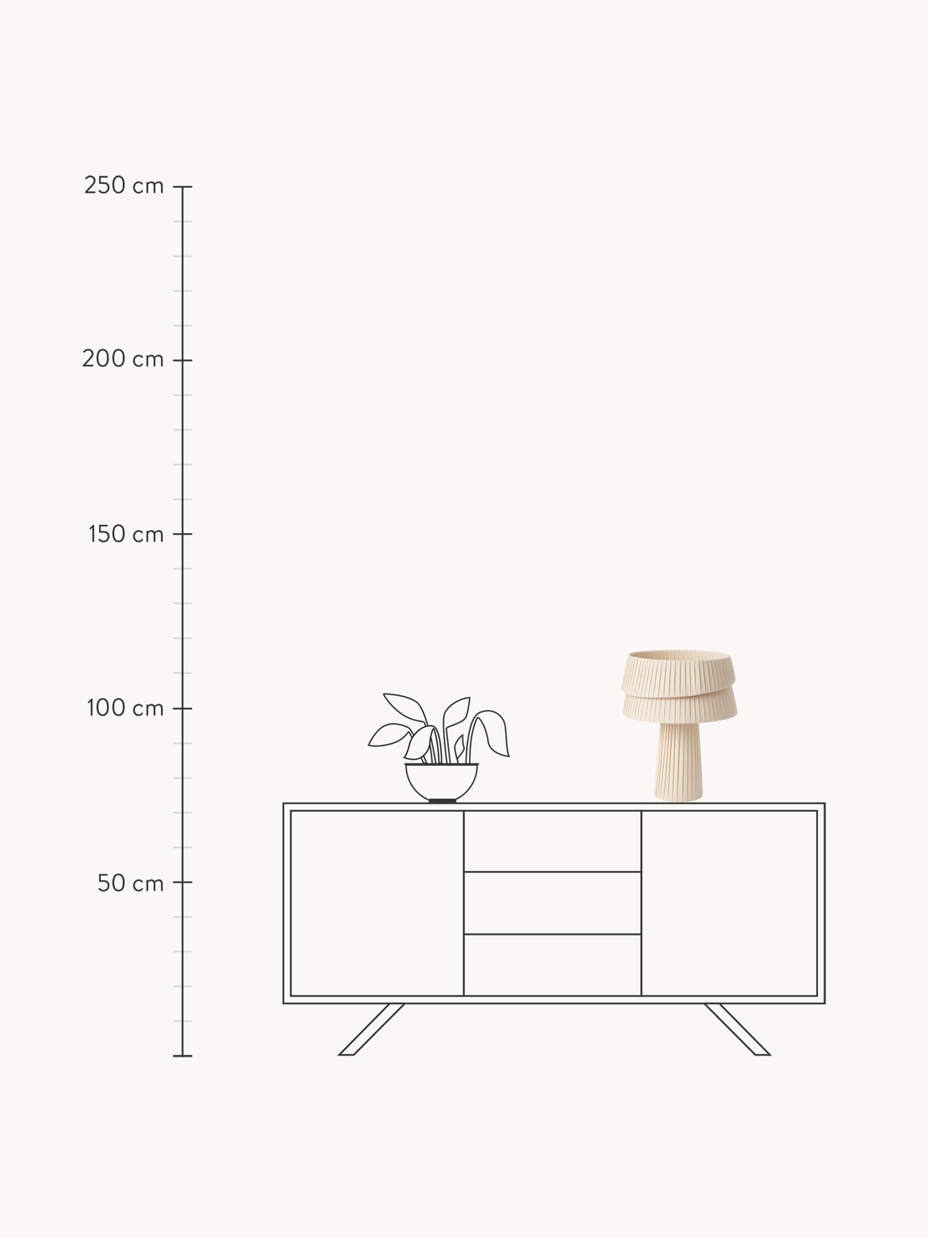 Nyla Table Lamp with An Asymmetrical Lampshade