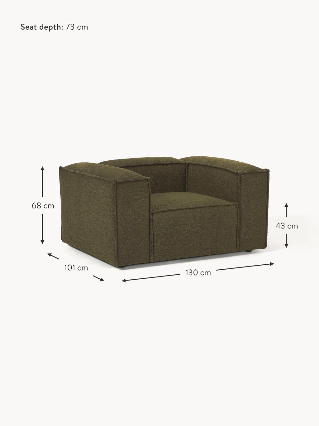 Lennon Bouclé Armchair