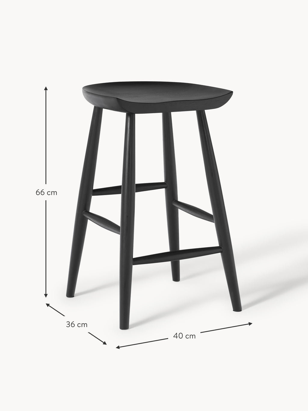 Nino Mango Wood Counter Stool