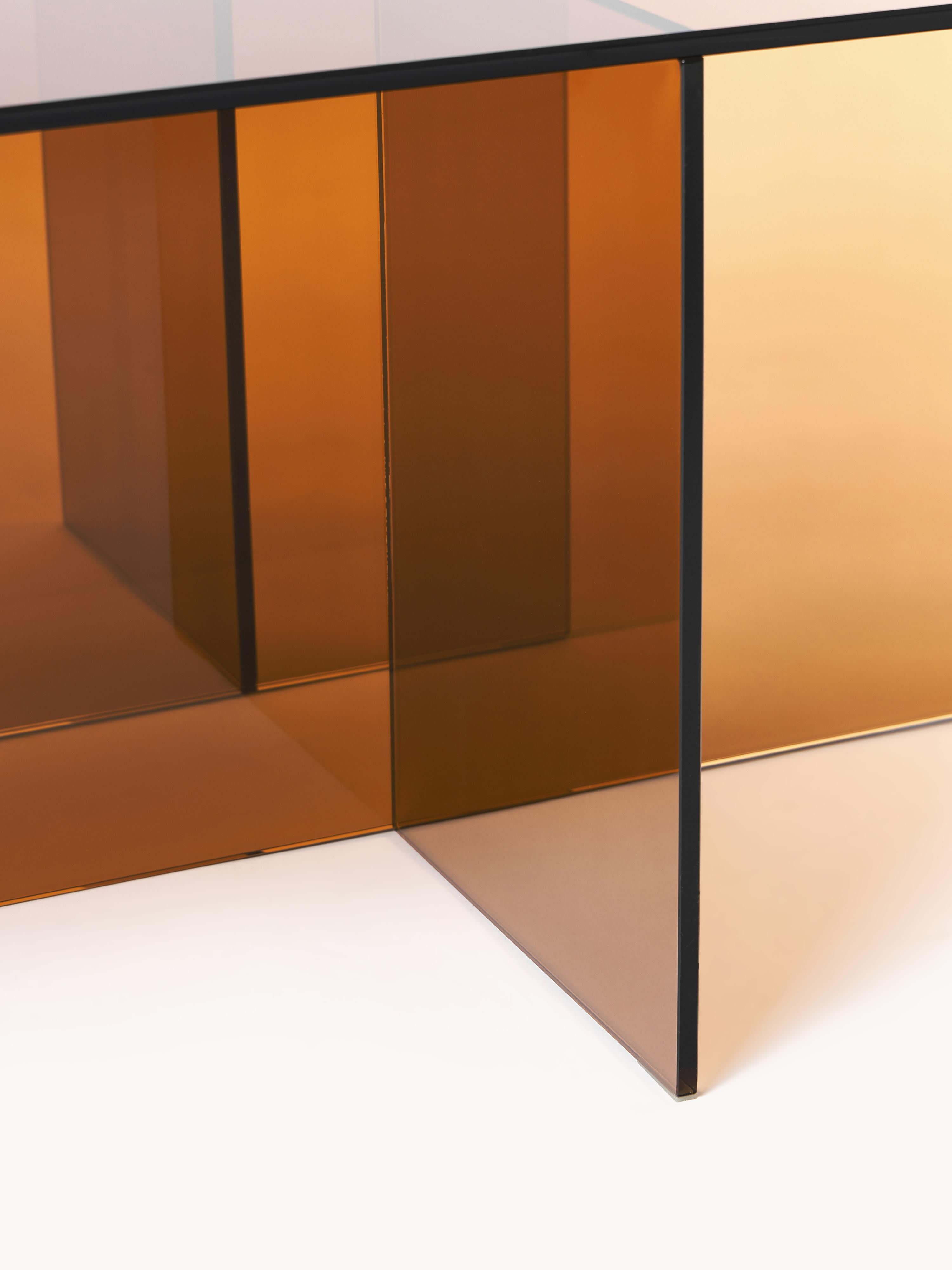 Anouk Glass Coffee Table, W 102 cm