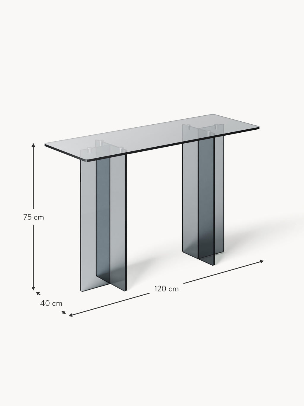 Anouk Glass Console