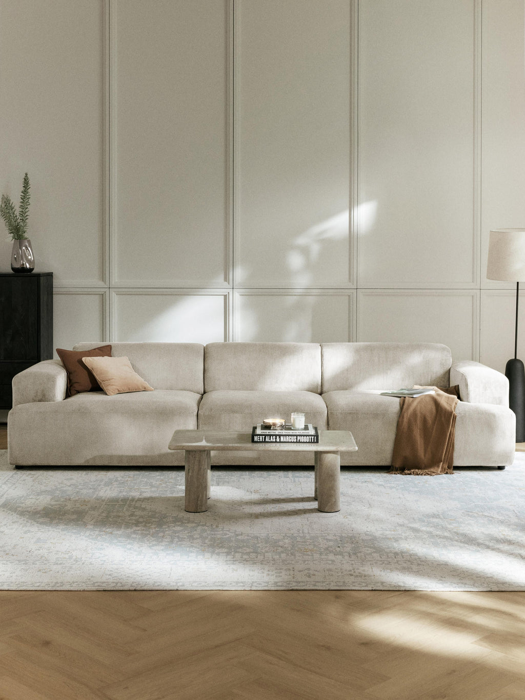 Melva Corduroy Sofa (4-seater)