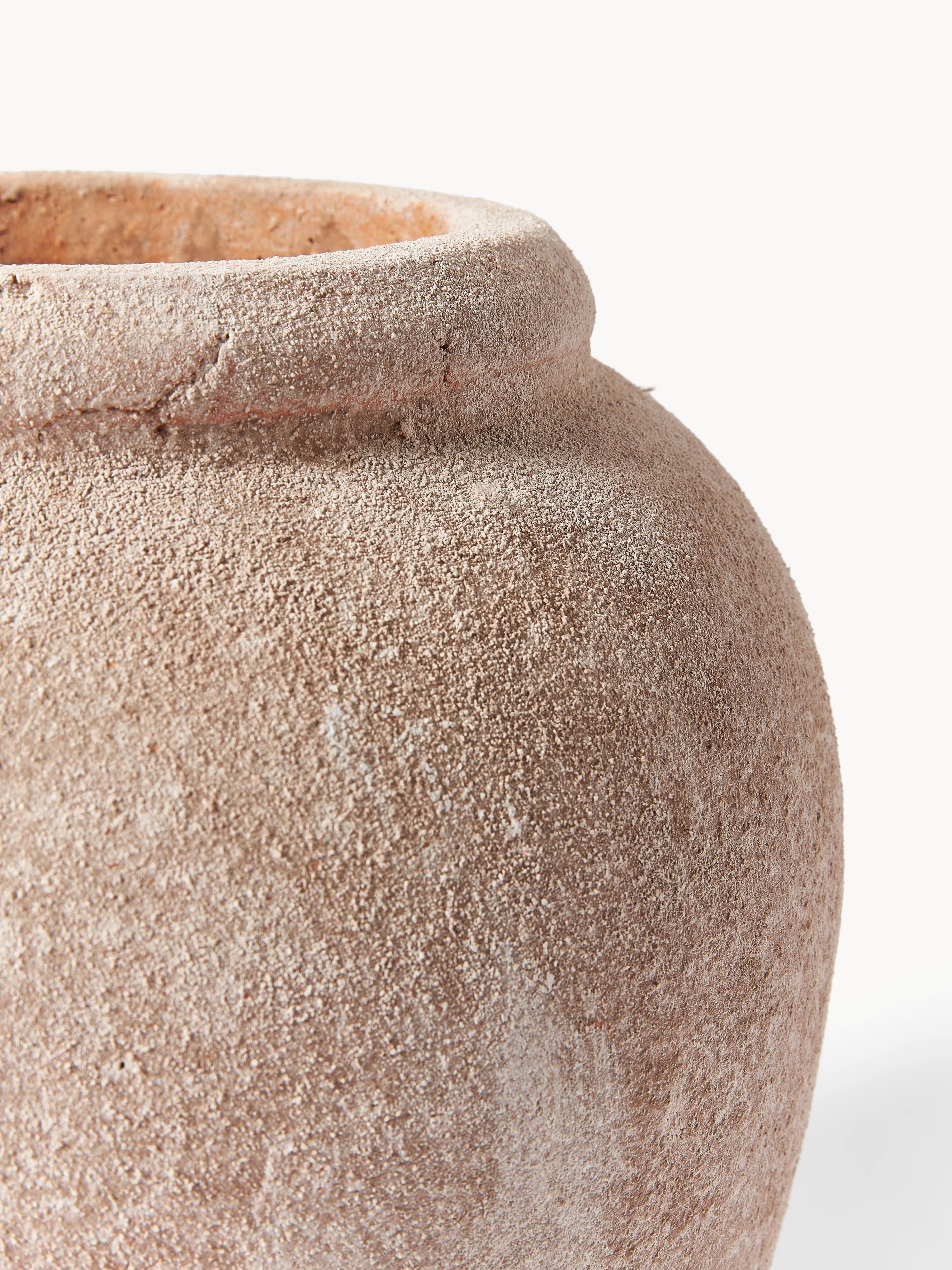 Leana Floor Vase with Sand Finish, H 50 cm