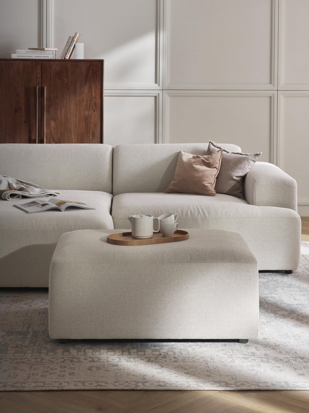 Melva Ottoman, W 99 x D 72 cm