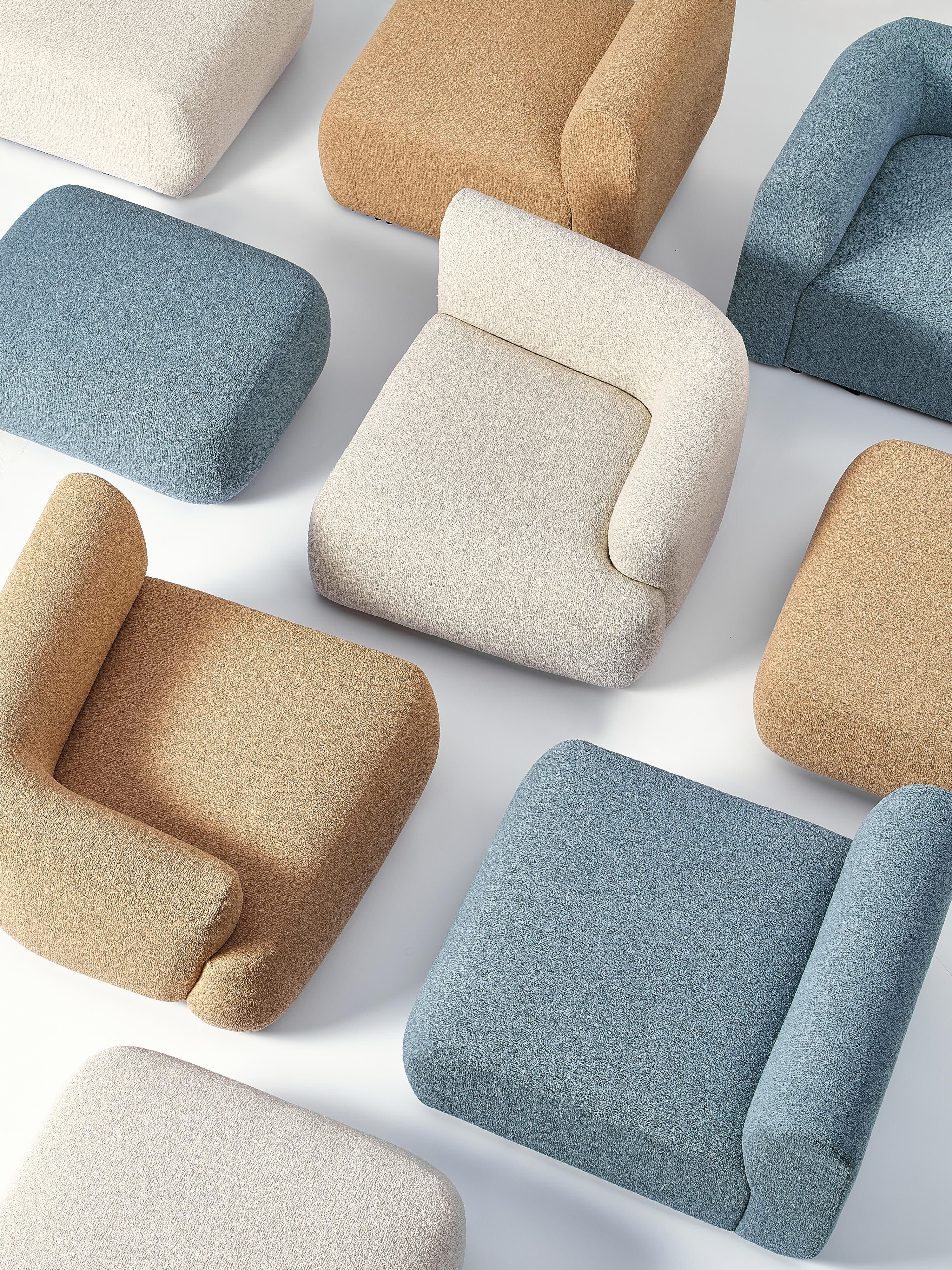 Sofia Bouclé Corner Chaise Module