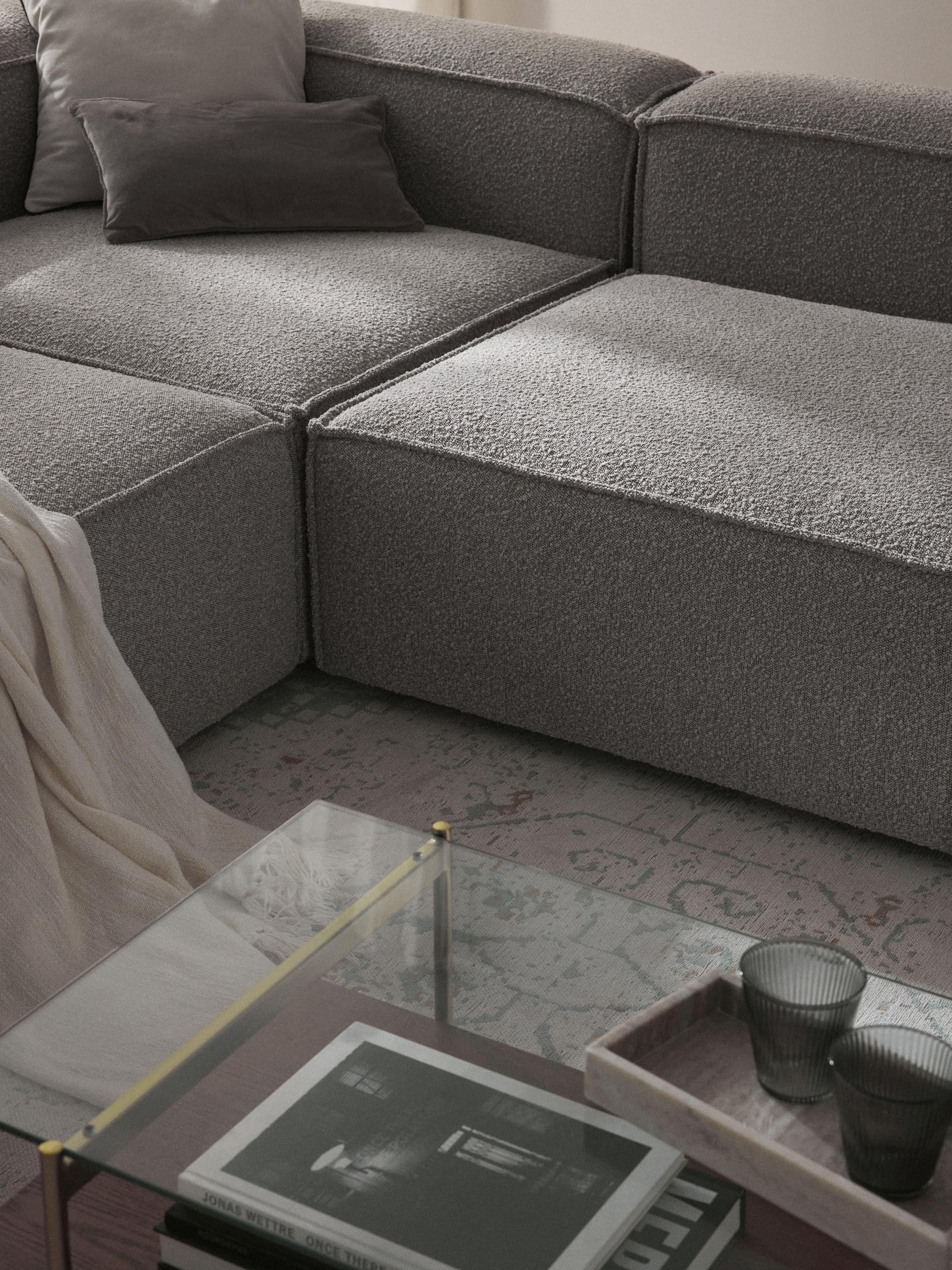 Lennon Bouclé Modular Corner Sofa (4-seater)