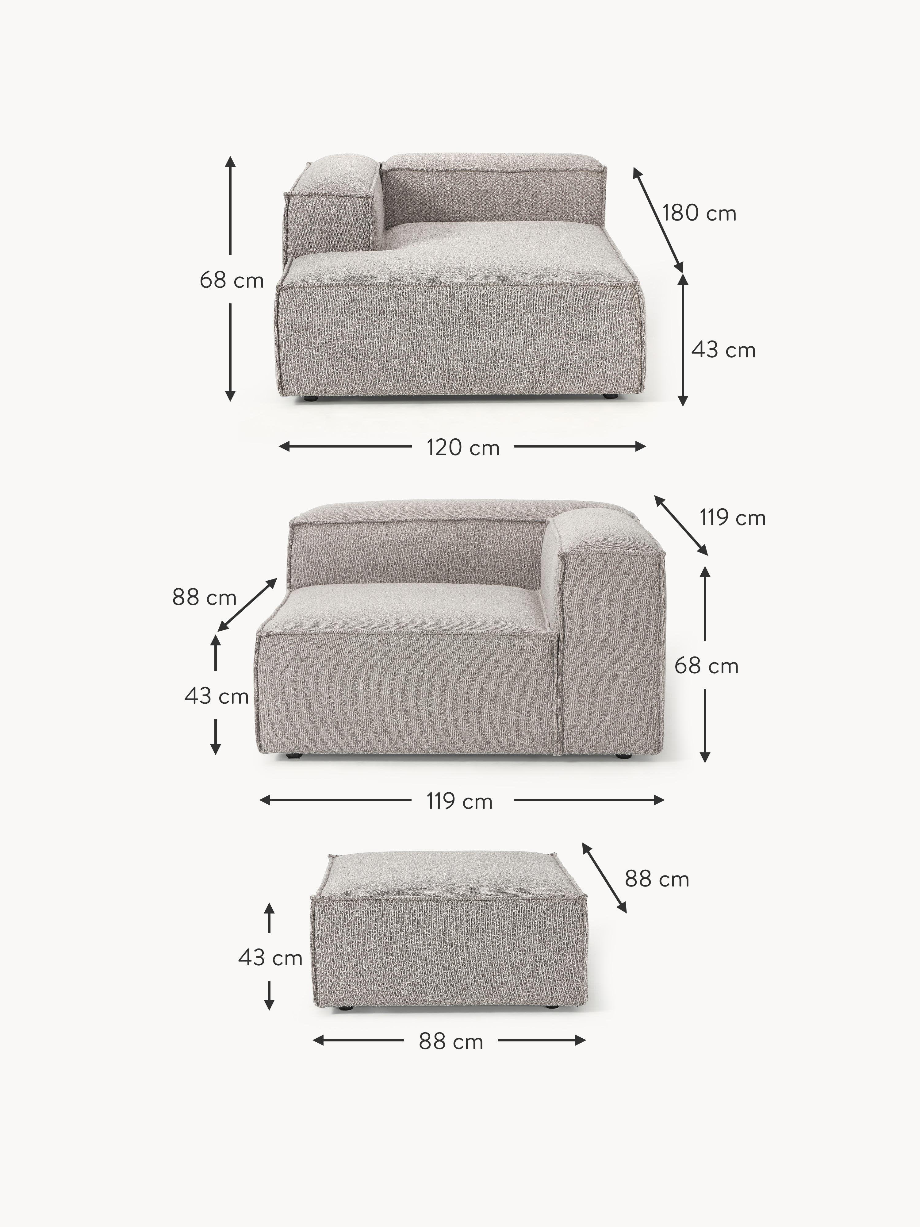 Lennon Bouclé Modular Corner Sofa (4-seater)