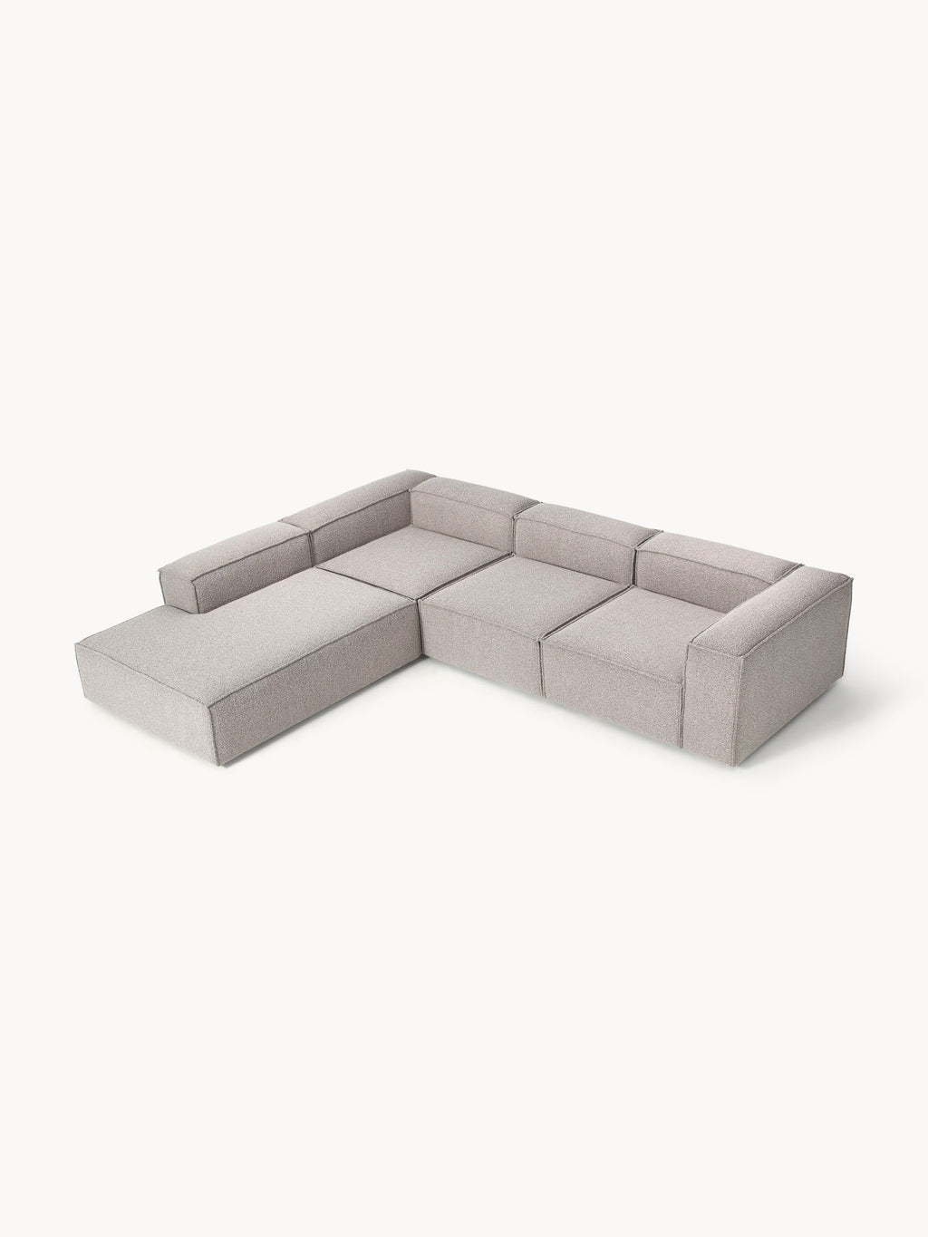 Lennon Bouclé Modular Corner Sofa (4-seater)