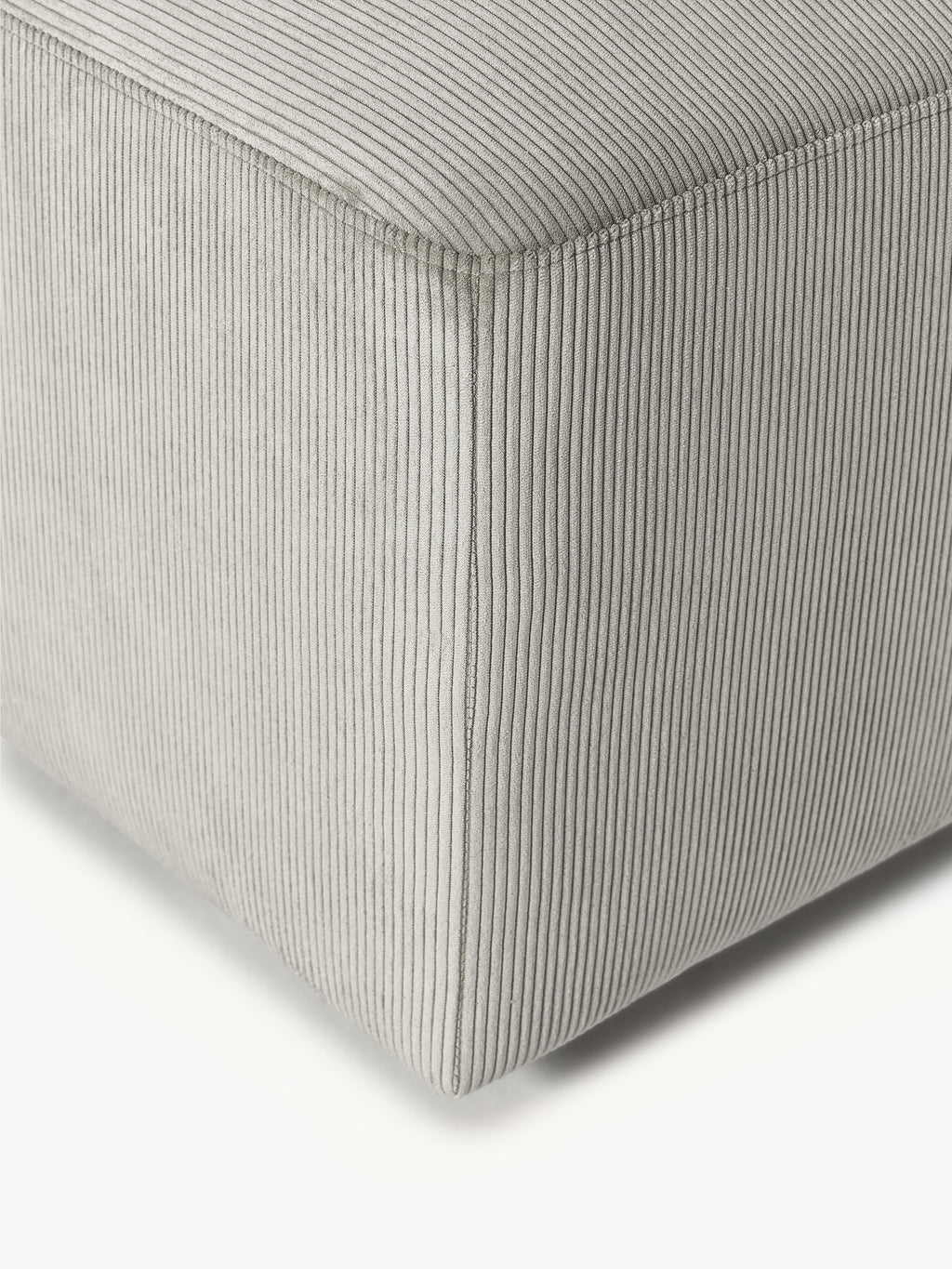 Melva XL Corduroy Ottoman, W 116 x D 42 cm