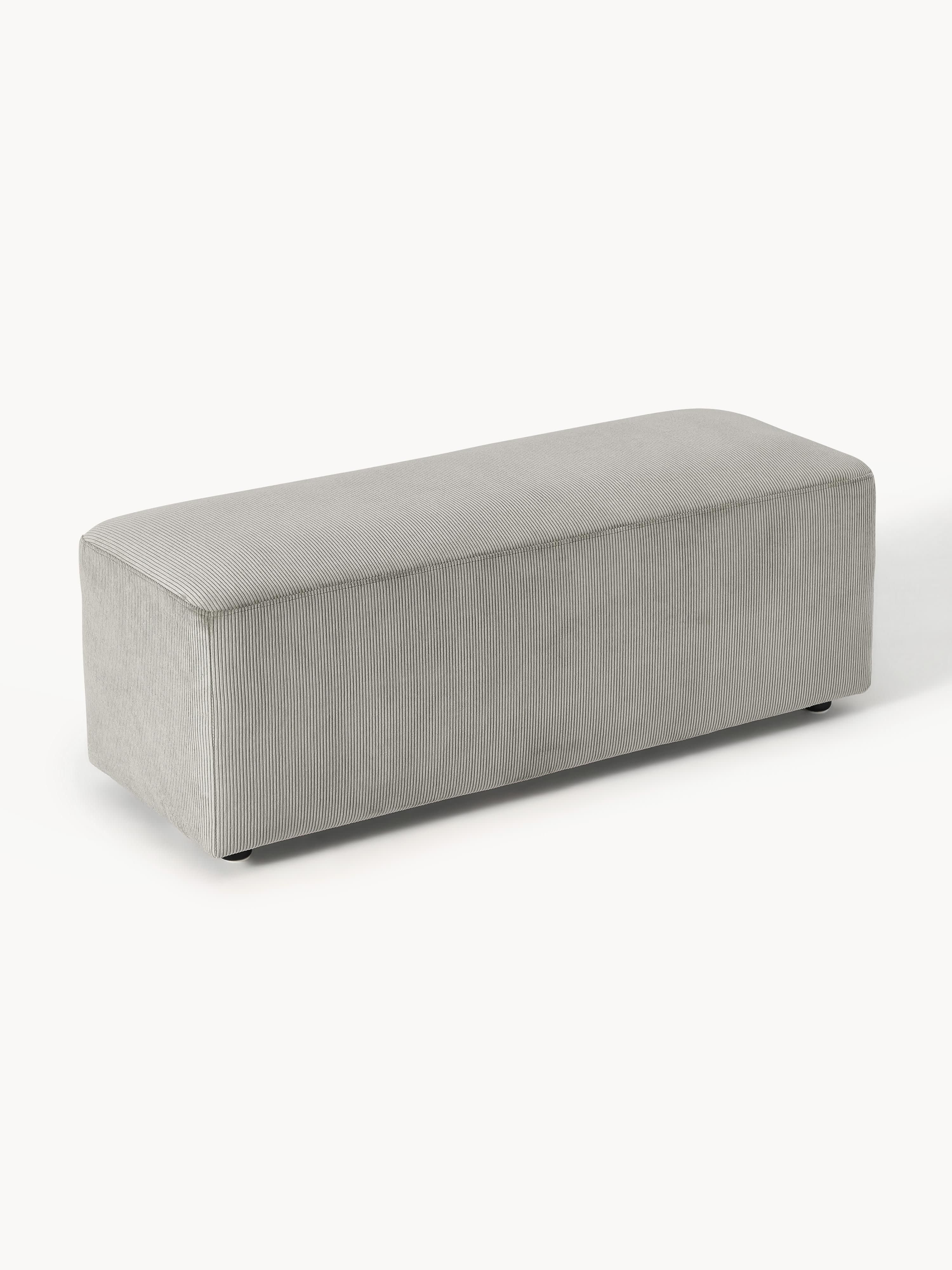 Melva XL Corduroy Ottoman, W 116 x D 42 cm