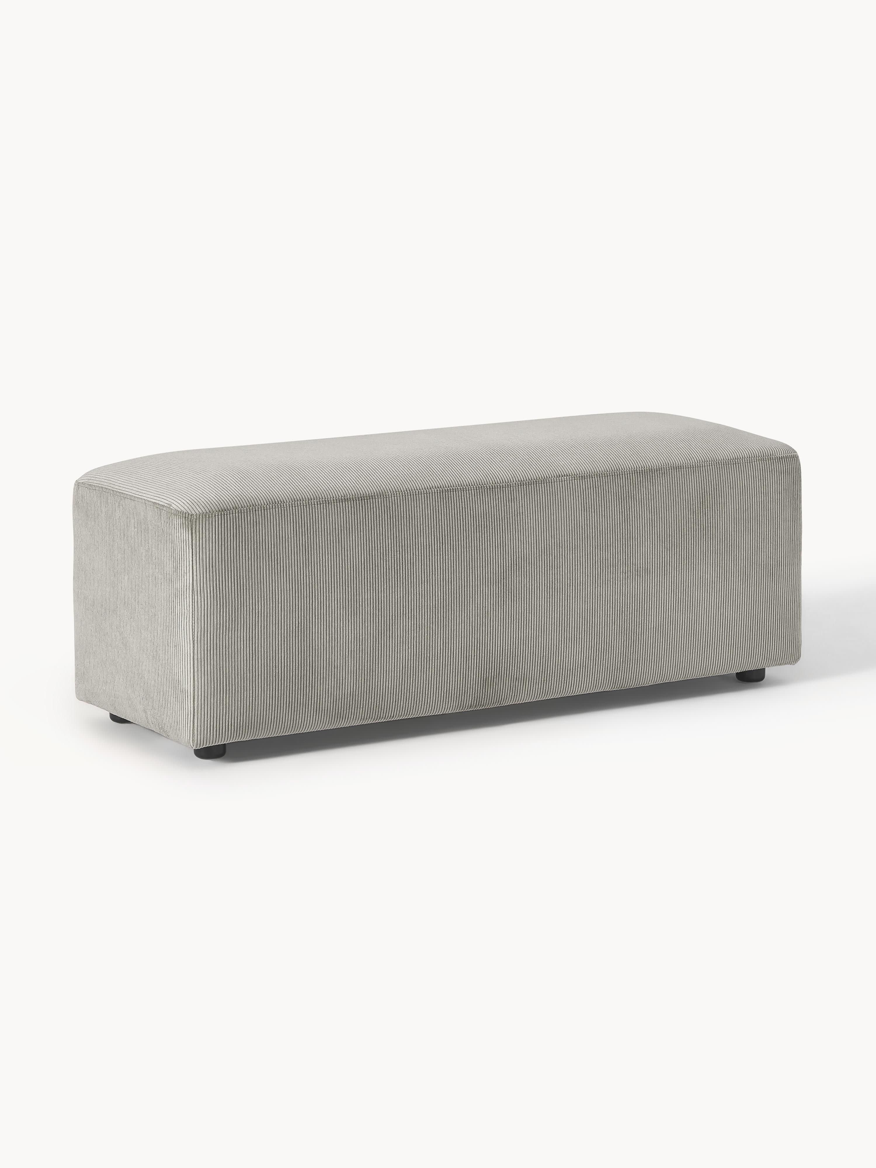 Gallery image 1 - XL Corduroy Ottoman Melva, W 116 x D 42 cm