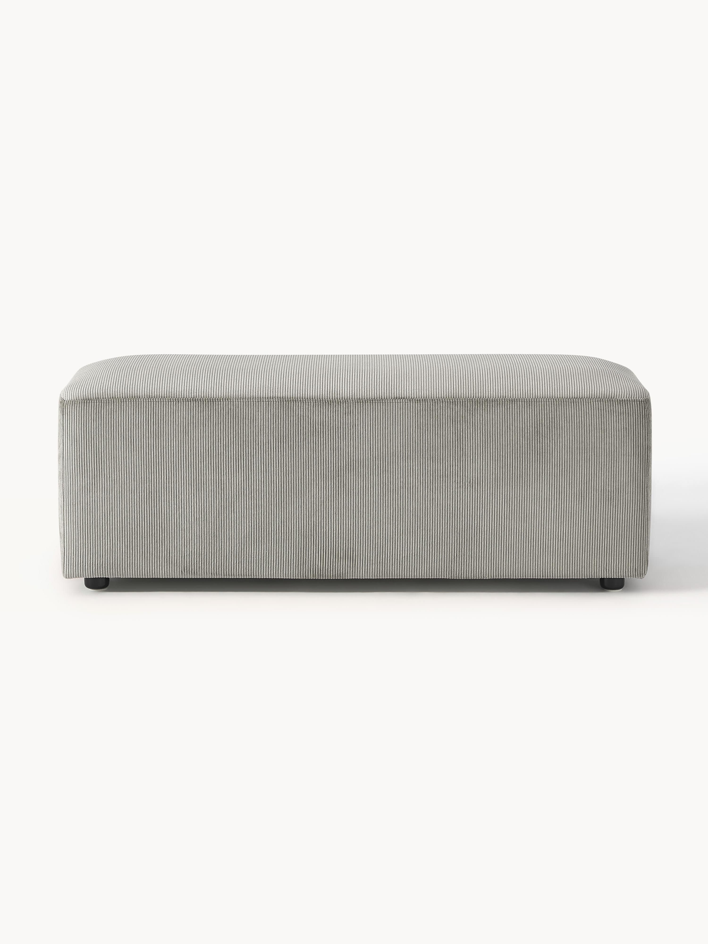 Melva XL Corduroy Ottoman, W 116 x D 42 cm