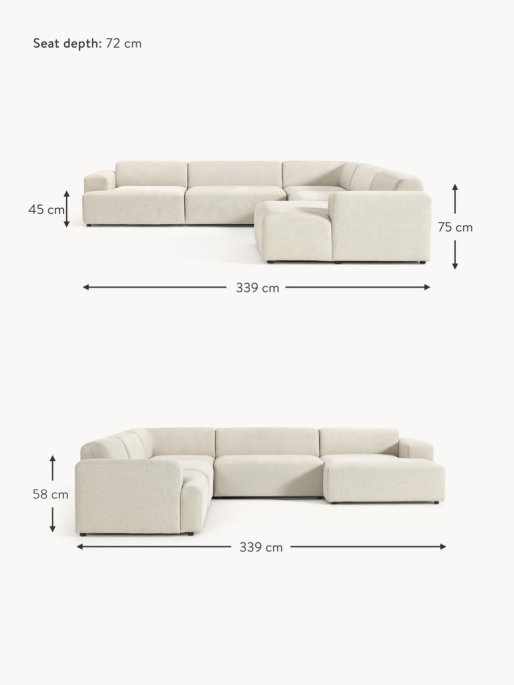Melva XL Corner Sofa